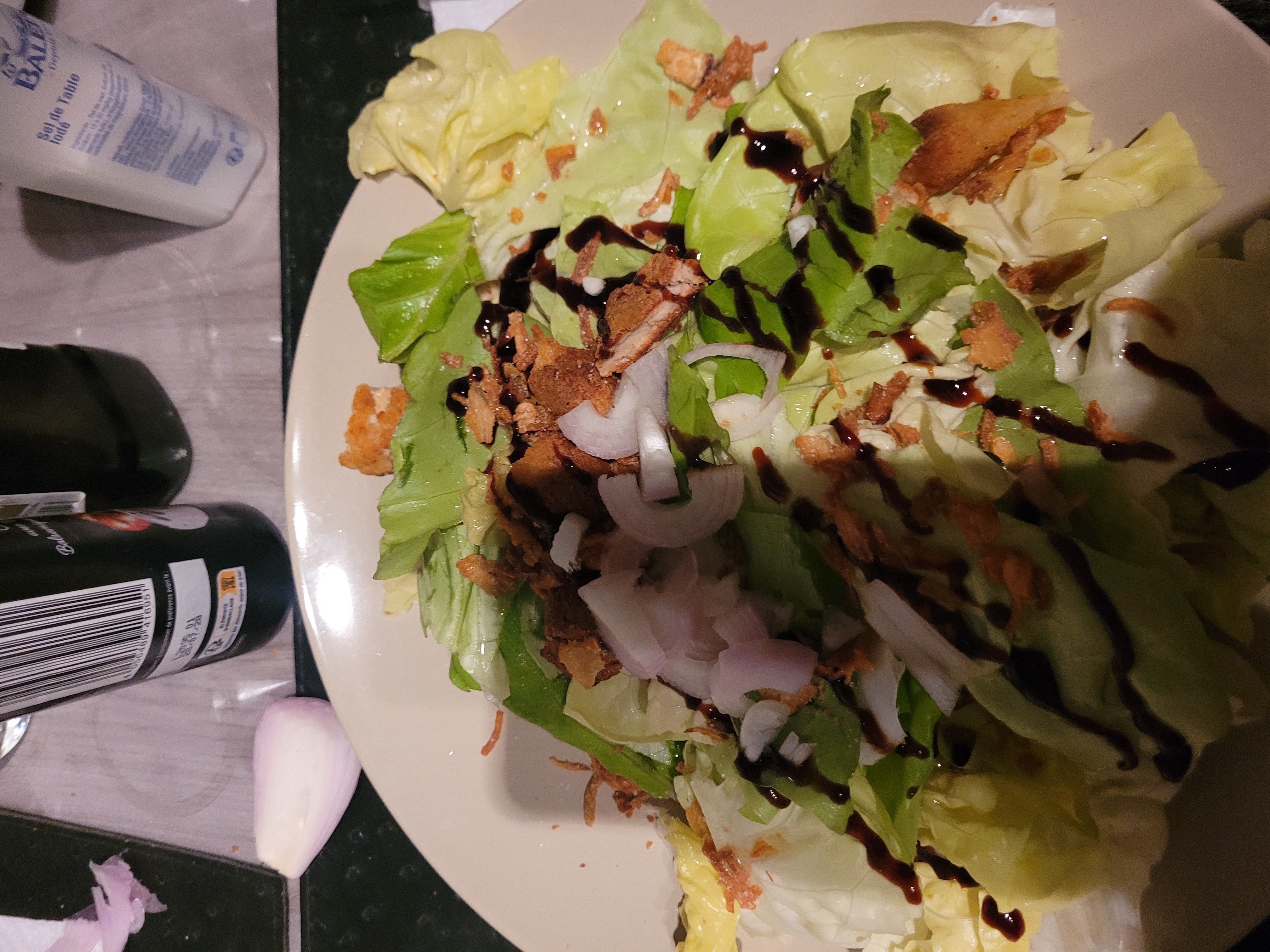 Salade croquante balsamique