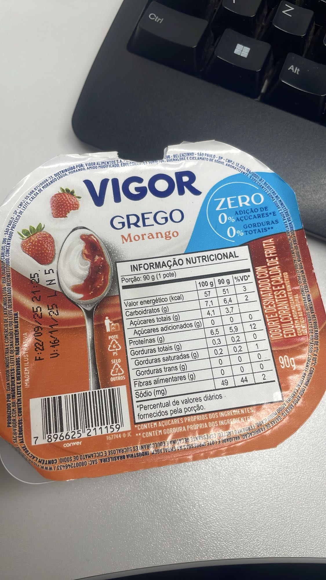 Iogurte Grego Morango