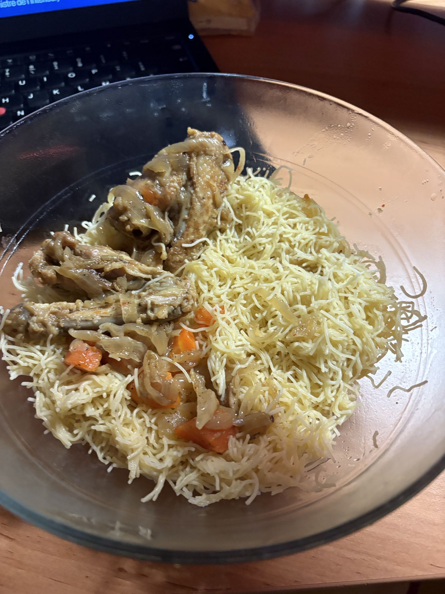 Vermicelles au poulet