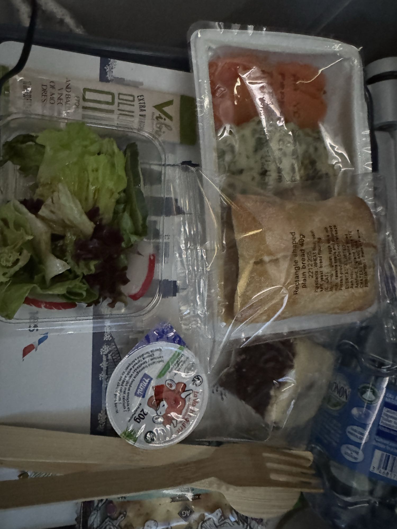 Vliegtuigmaaltijd koud