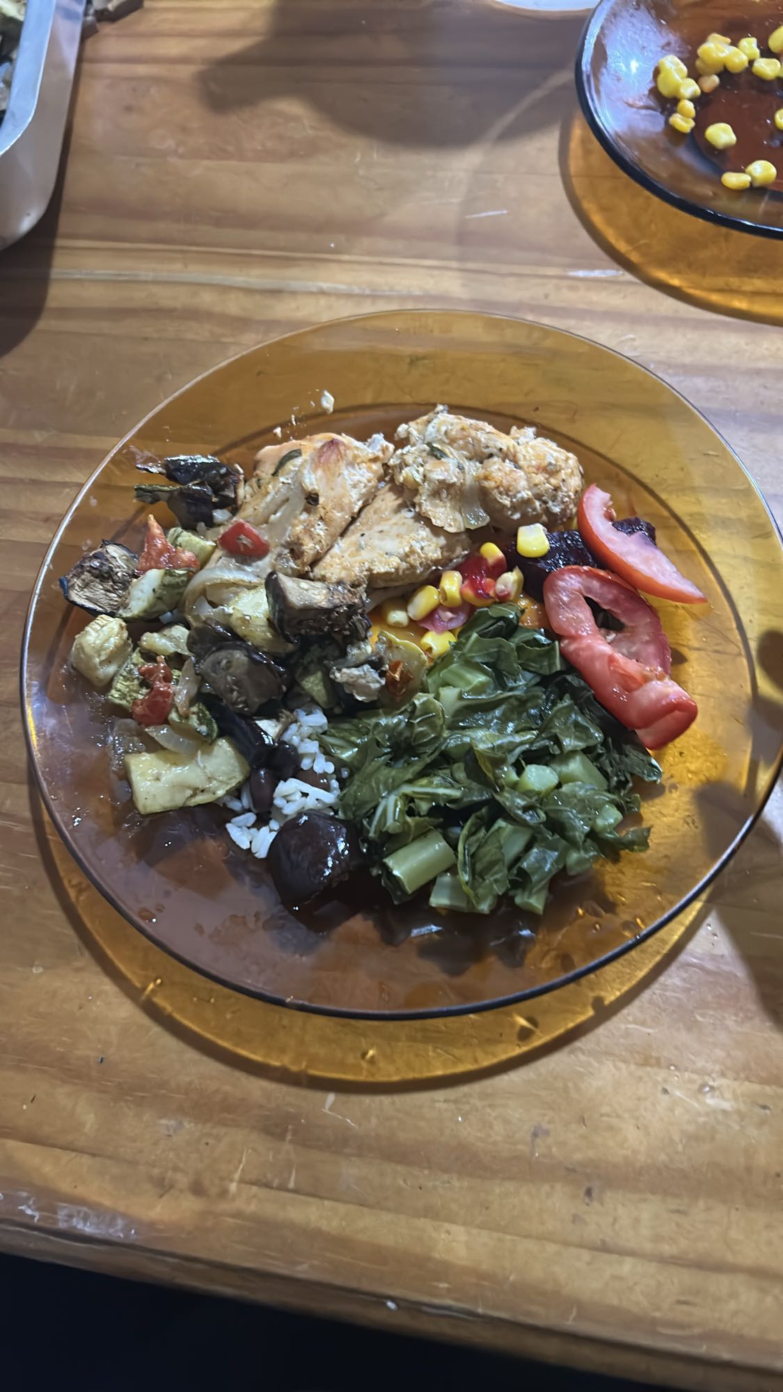 Prato saudável variado