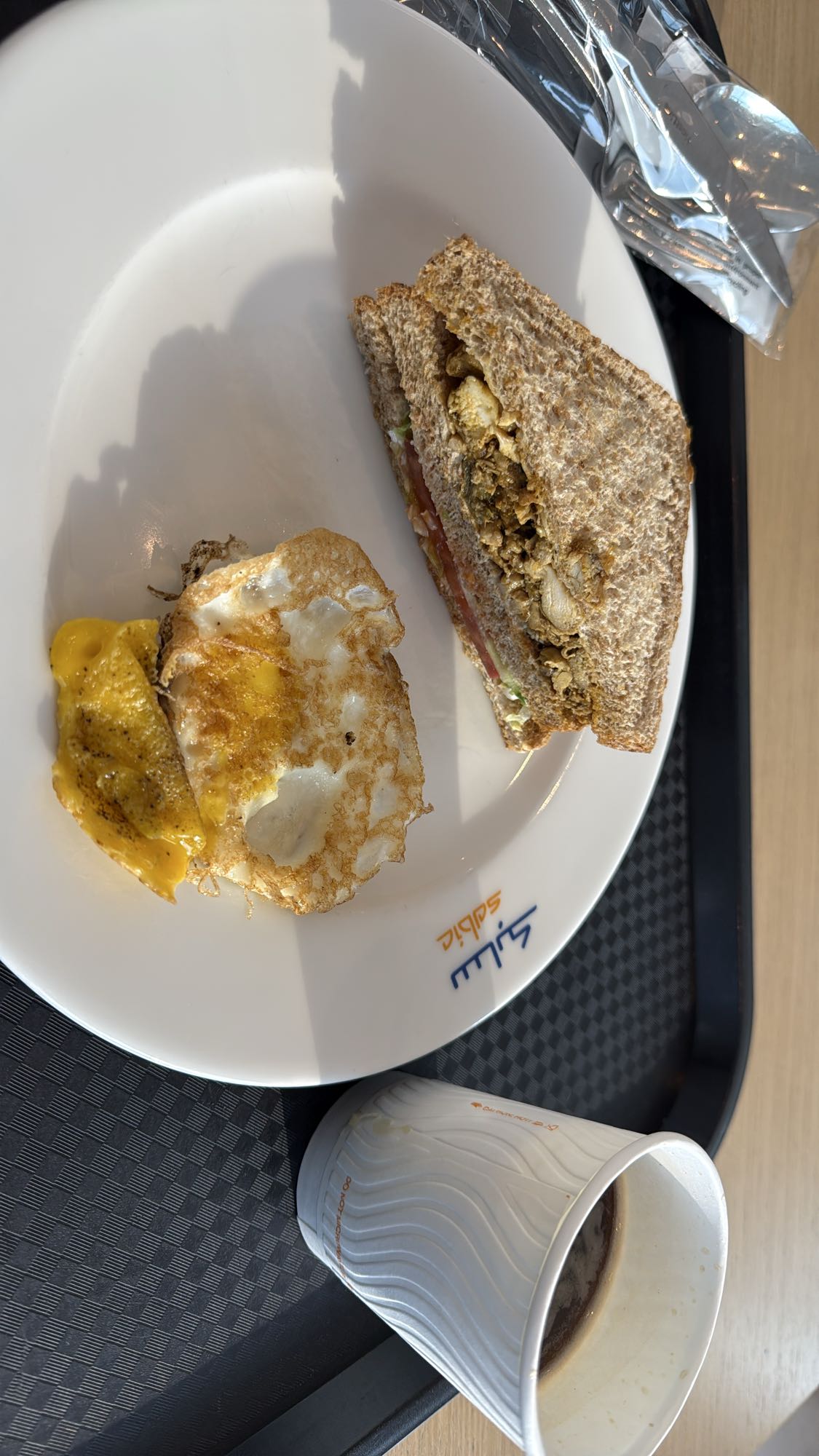 Egg Sandwich & Coffee