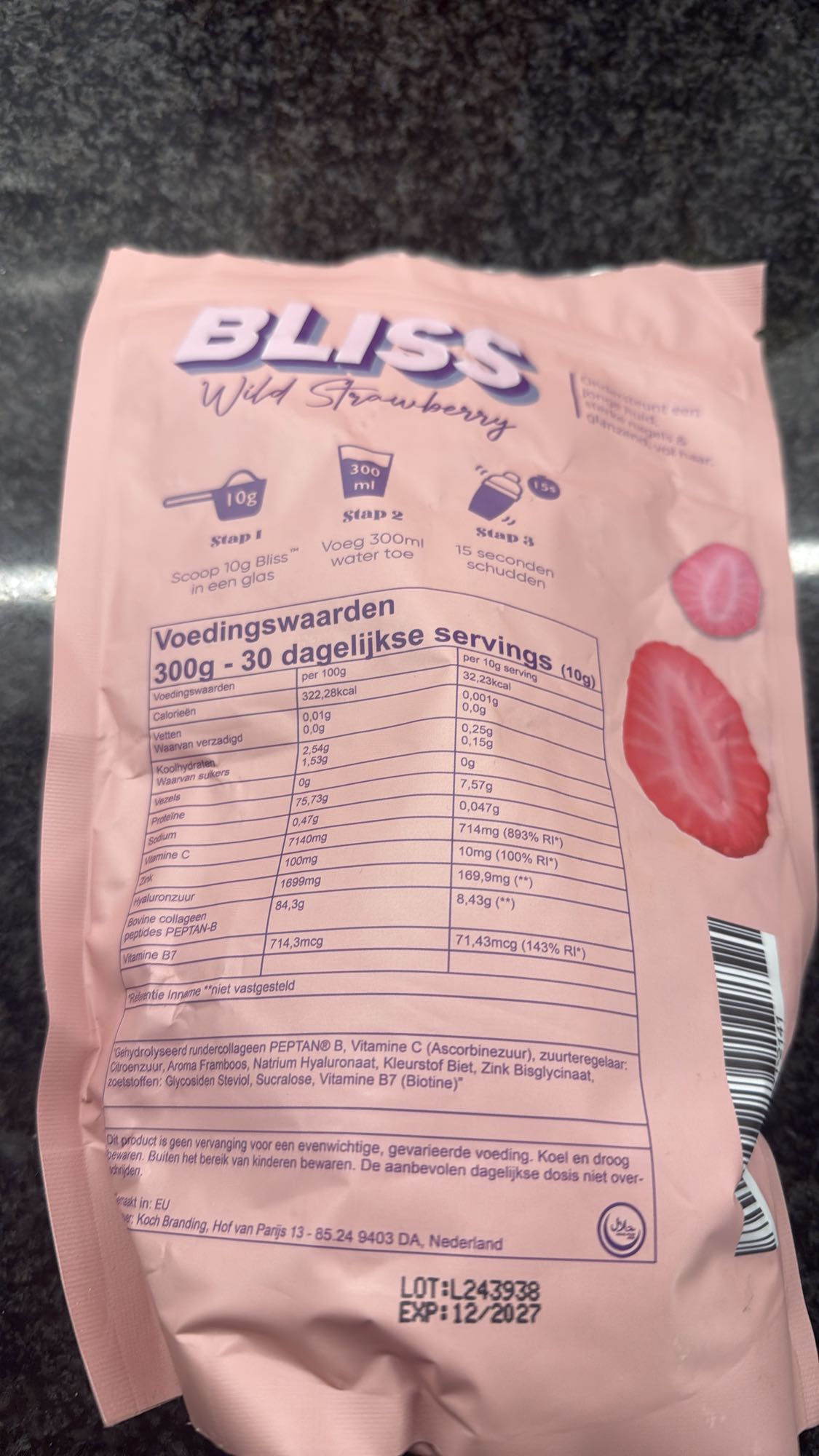 Bliss Wilde Aardbei Collageen