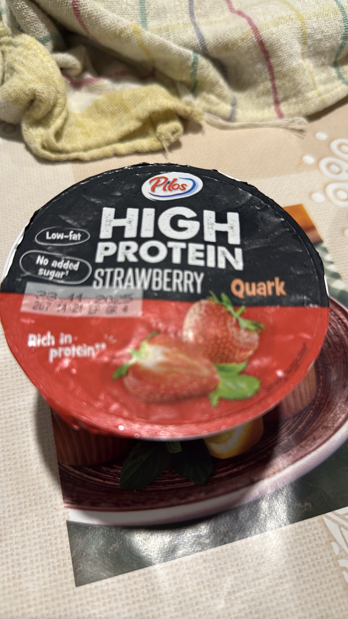 Quark cu căpșuni proteic