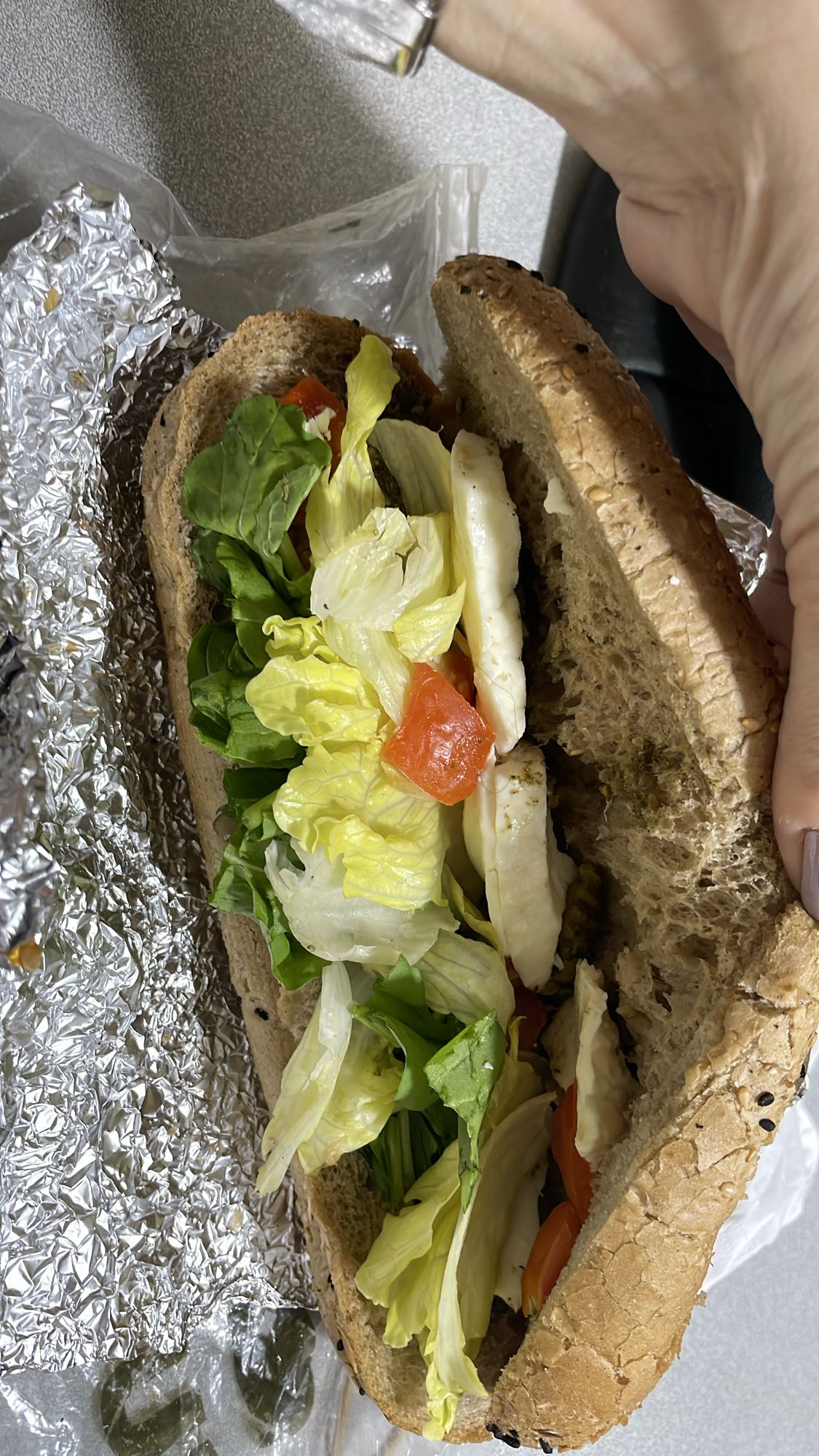 Halloumi Veggie Sandwich