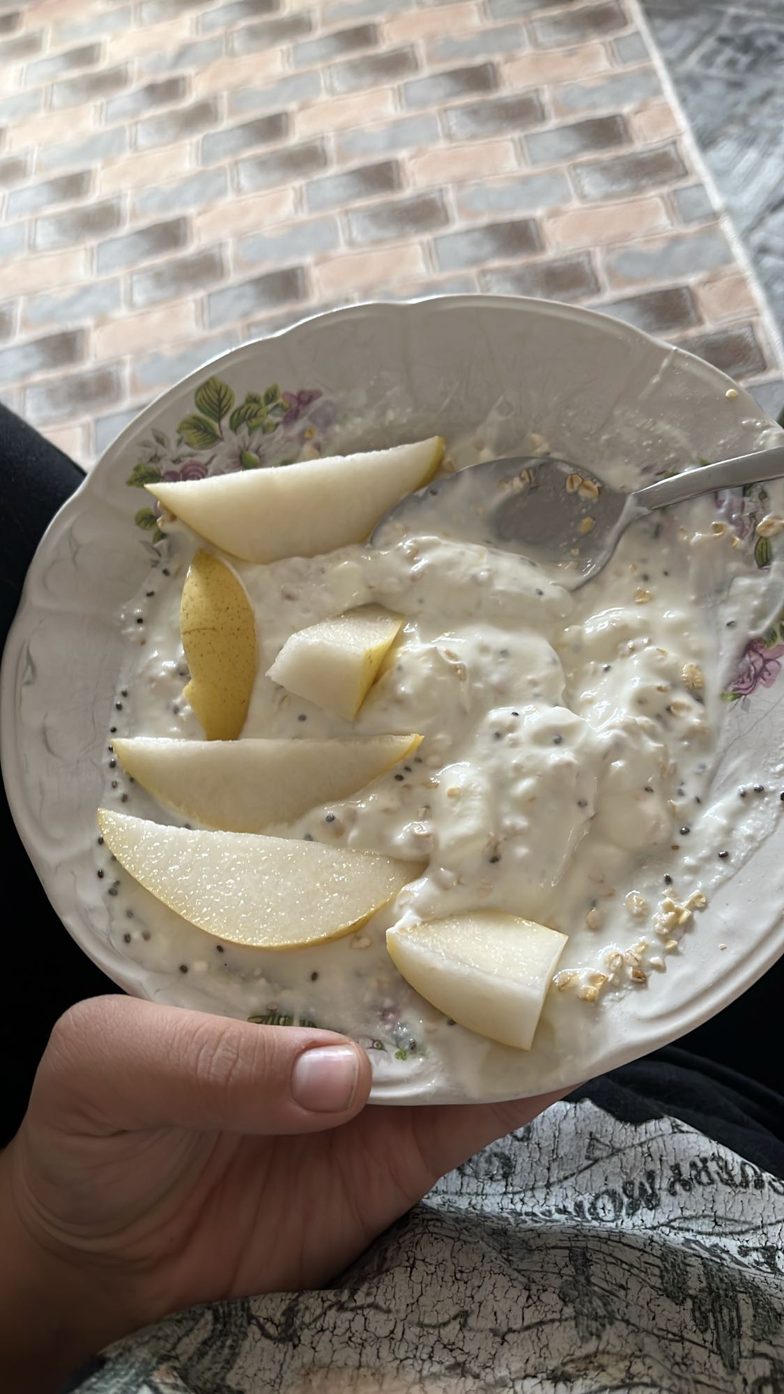 Armutlu yoğurtlu karışım