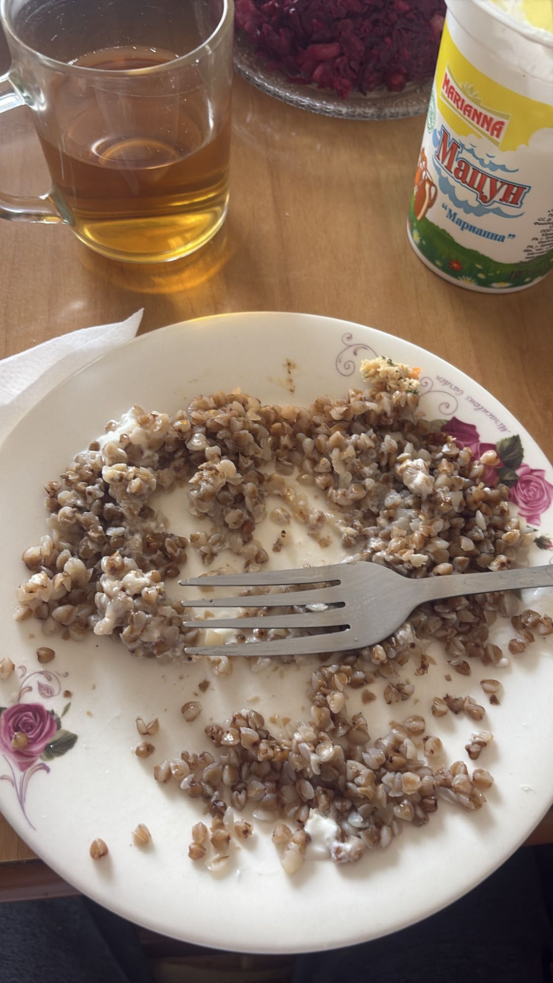 Buckwheat with Matsoni