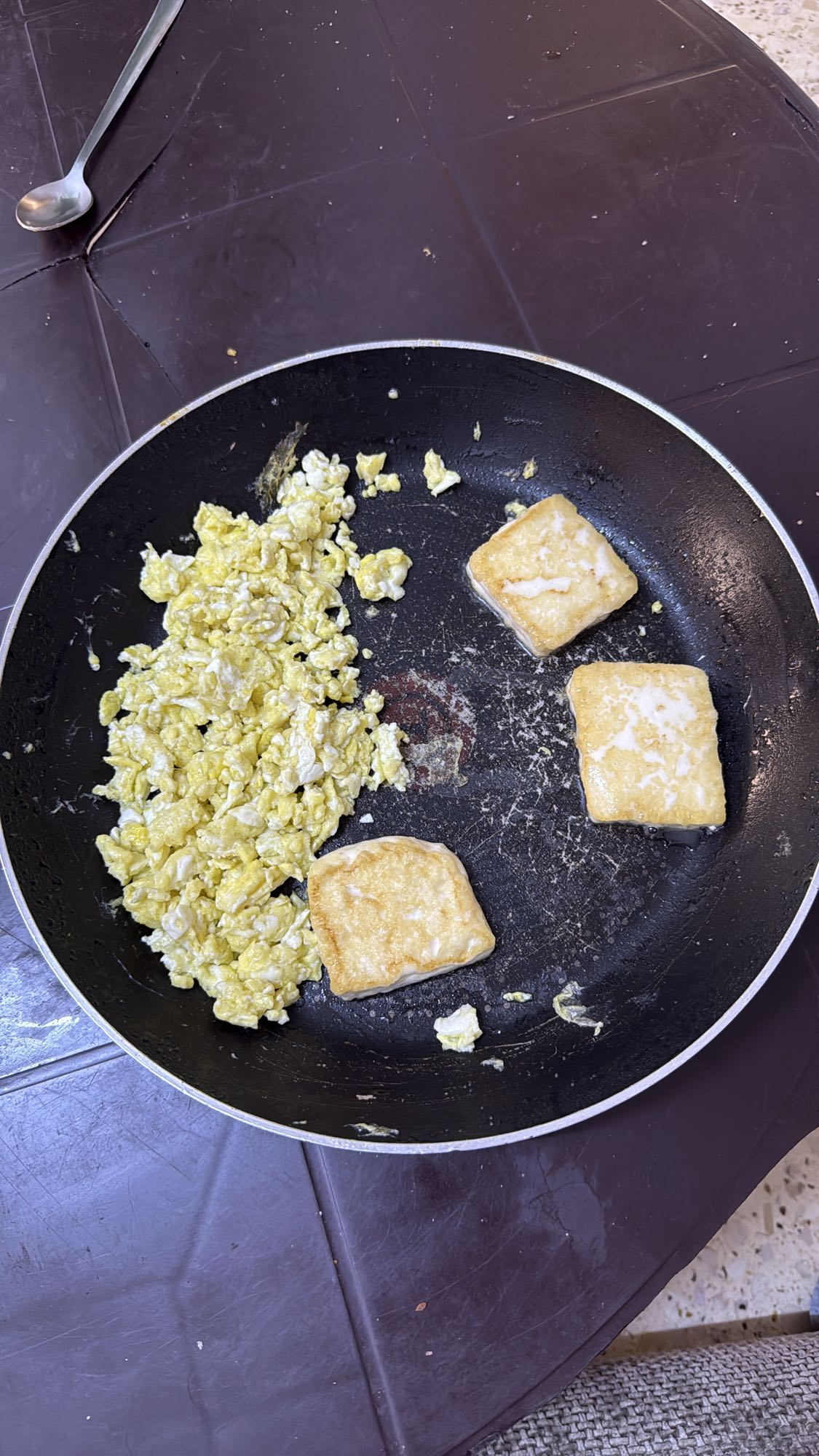 Eggs and Fried Tofu