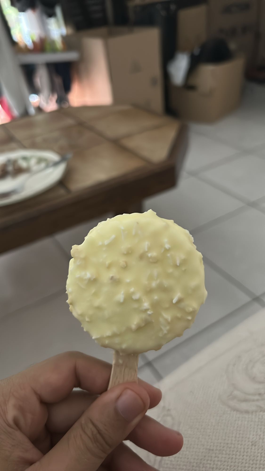 Mini glace chocolat blanc