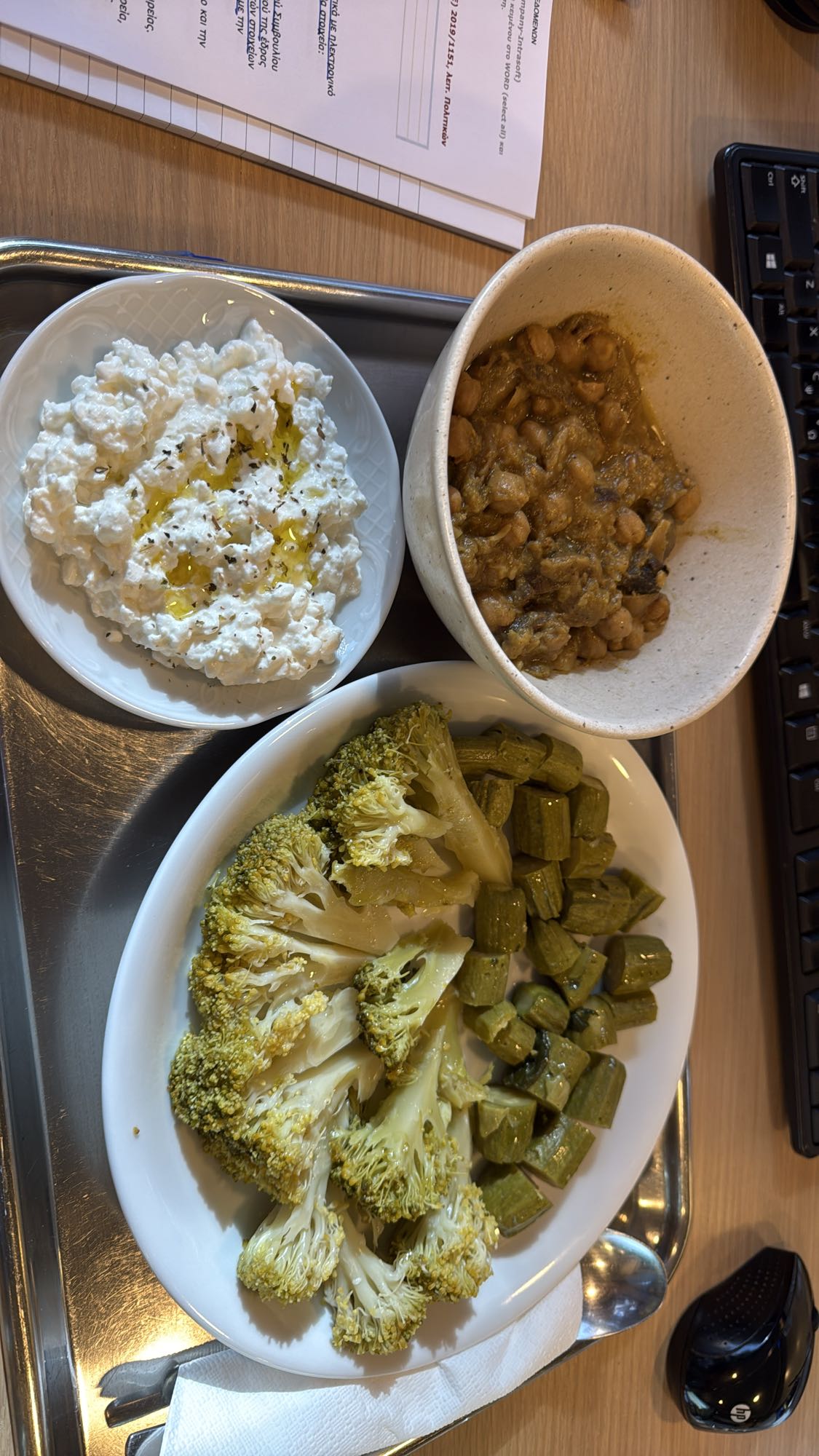 Μπρόκολο με τυρί και φασόλια