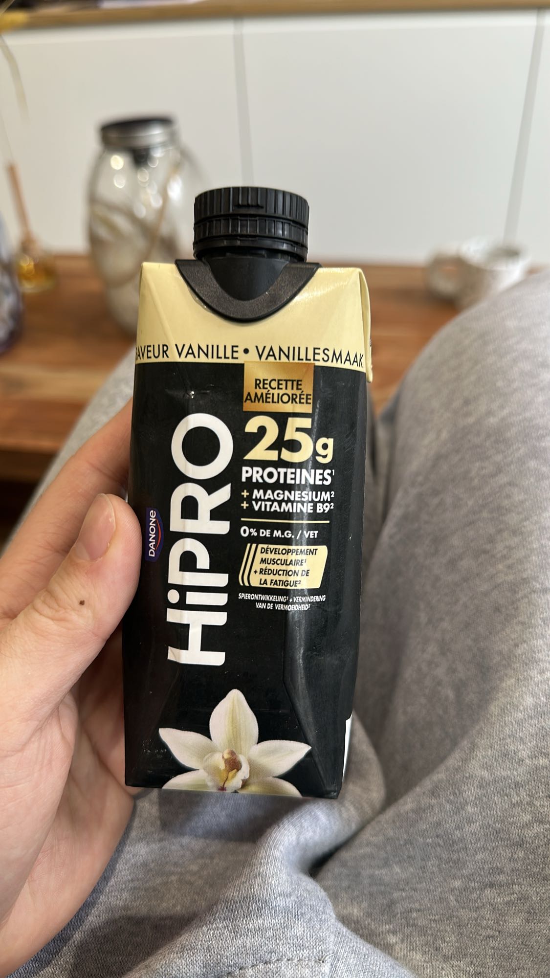 Boisson vanille protéinée