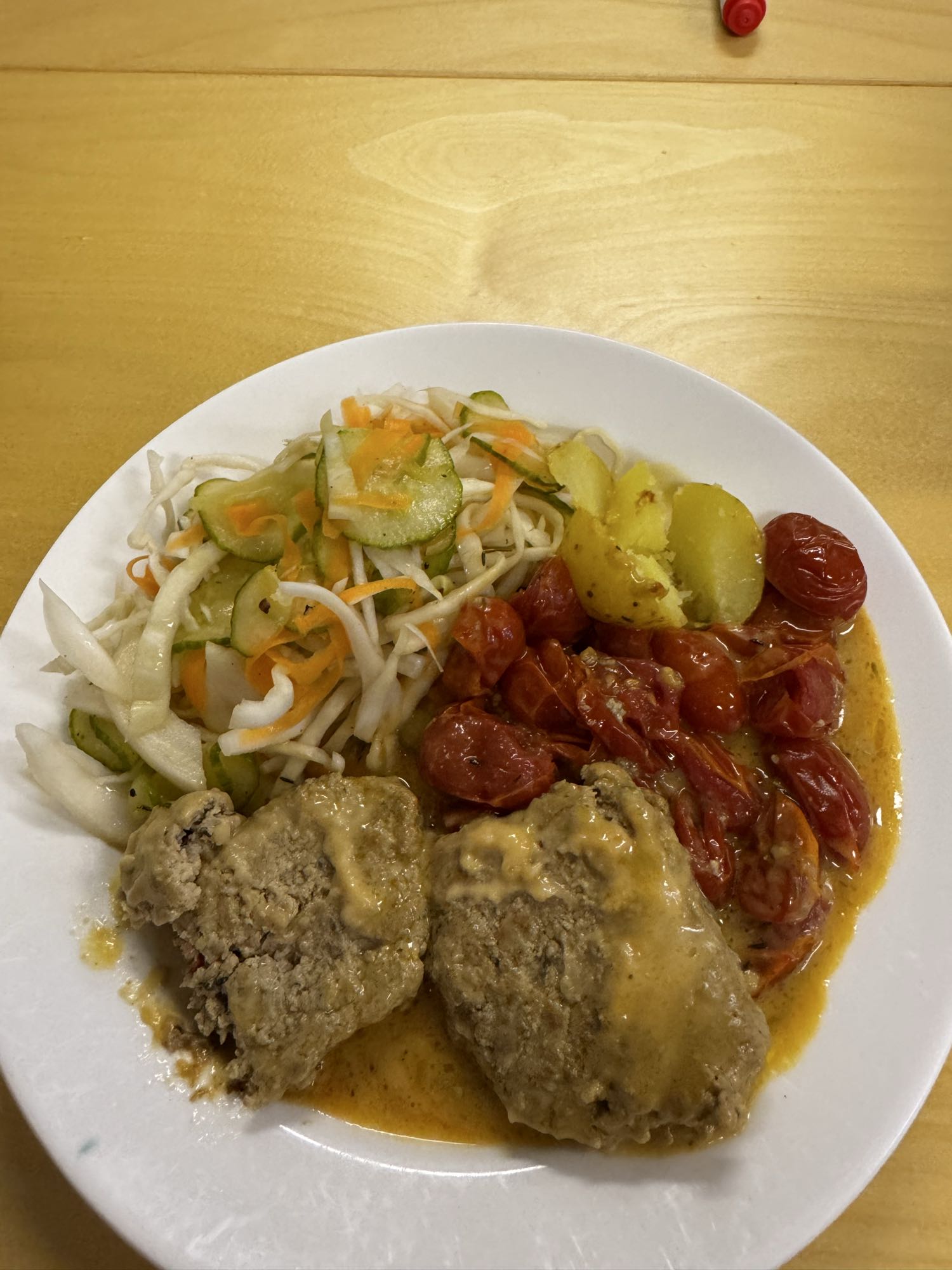 Köttfärsbiff med grönsaker