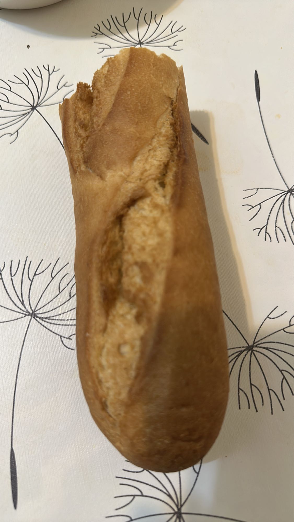 Small white bread roll