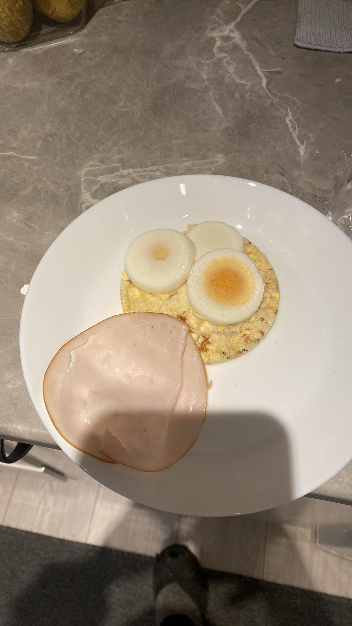 Ägg och kalkonriskaka