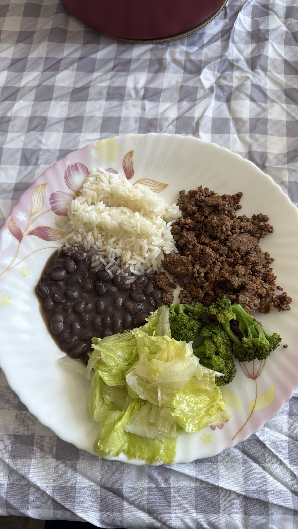 Arroz, feijão e carne