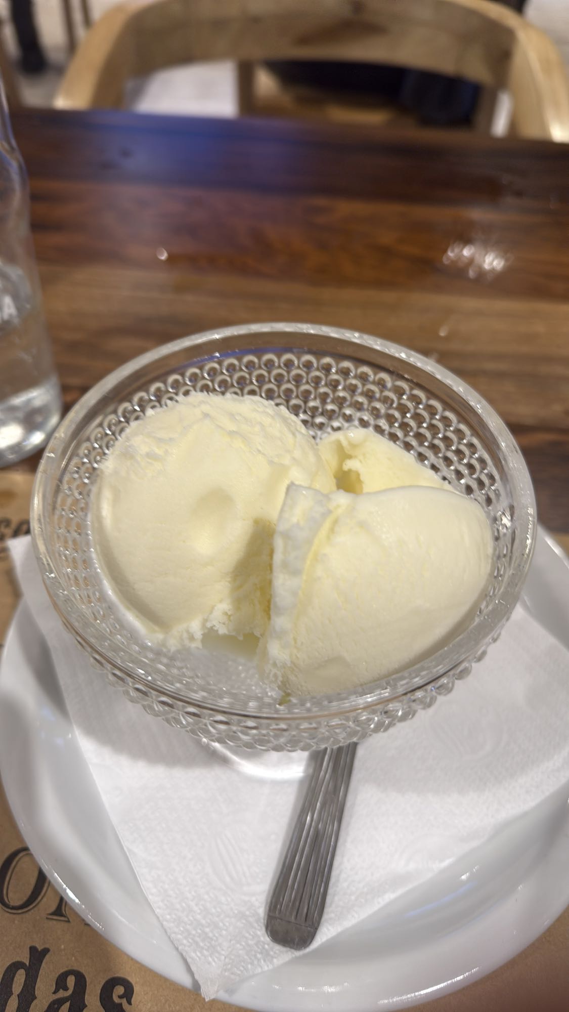 Helado de vainilla