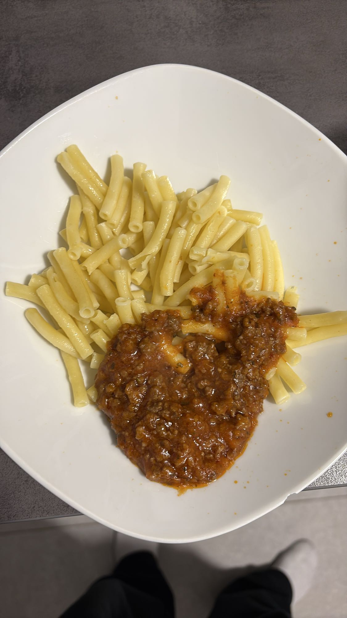 Pasta met vleessaus