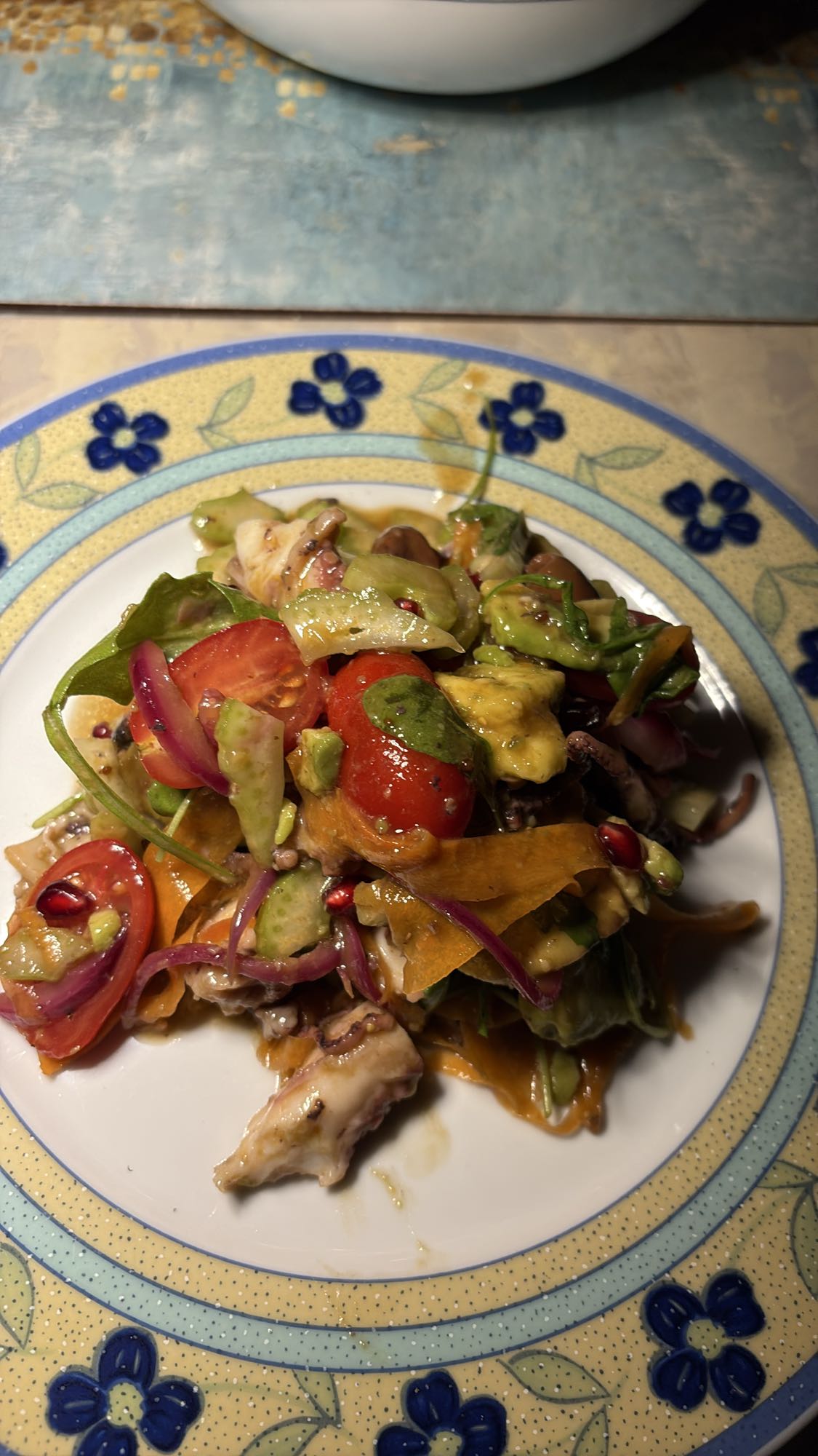 Octopus Veggie Salad