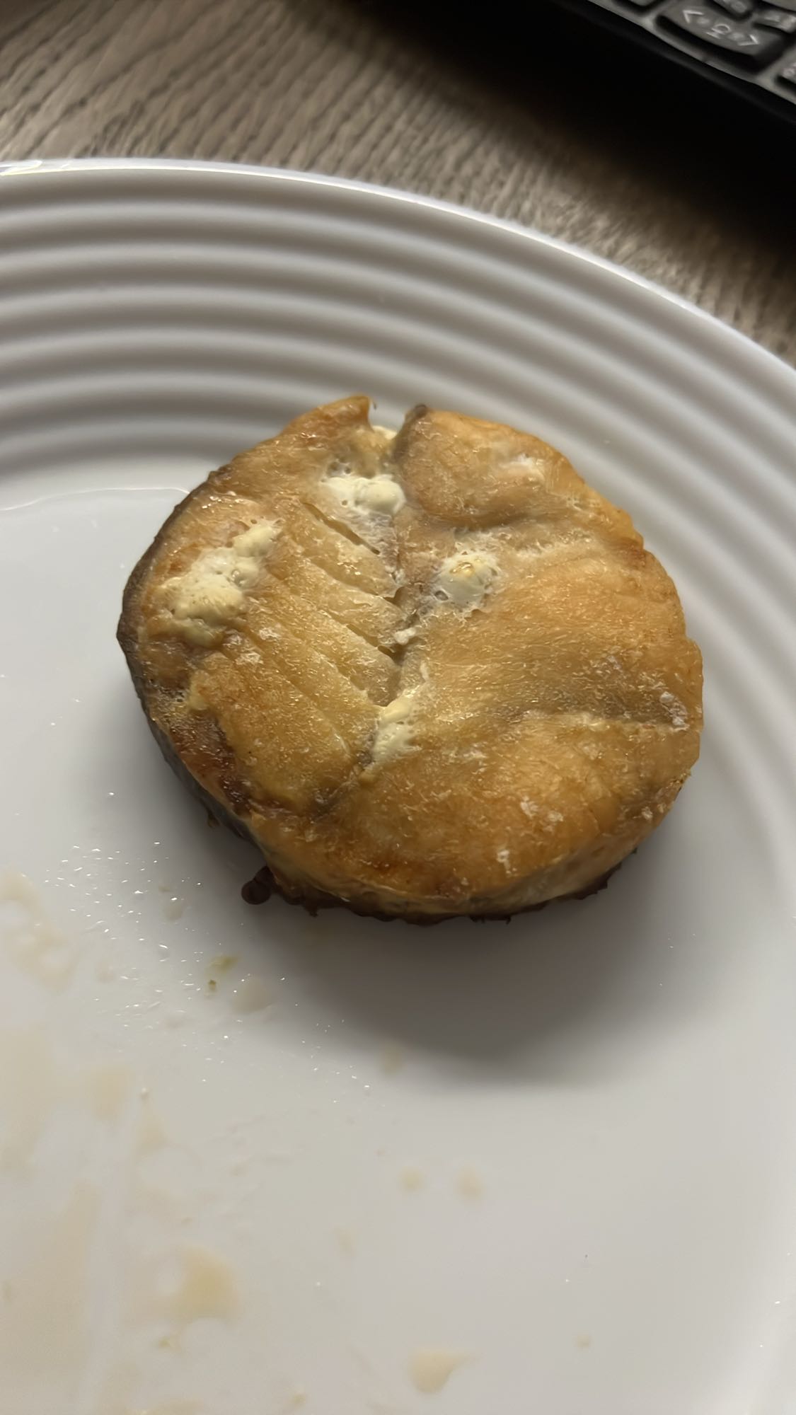 жареный стейк рыбы