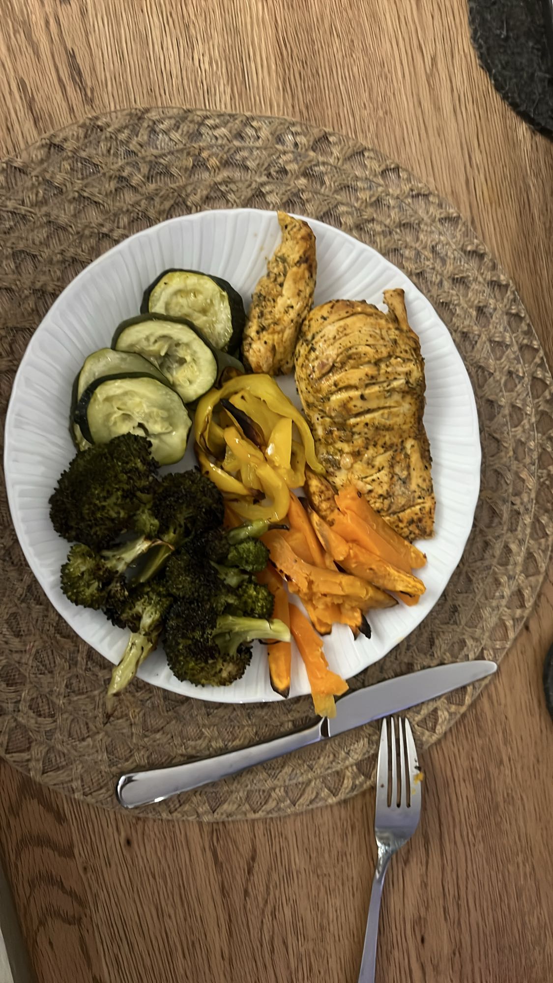 Tavuk ve Sebze Tabağı