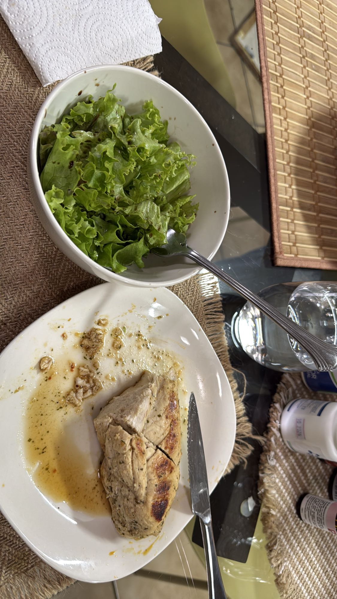 Chicken breast with salad