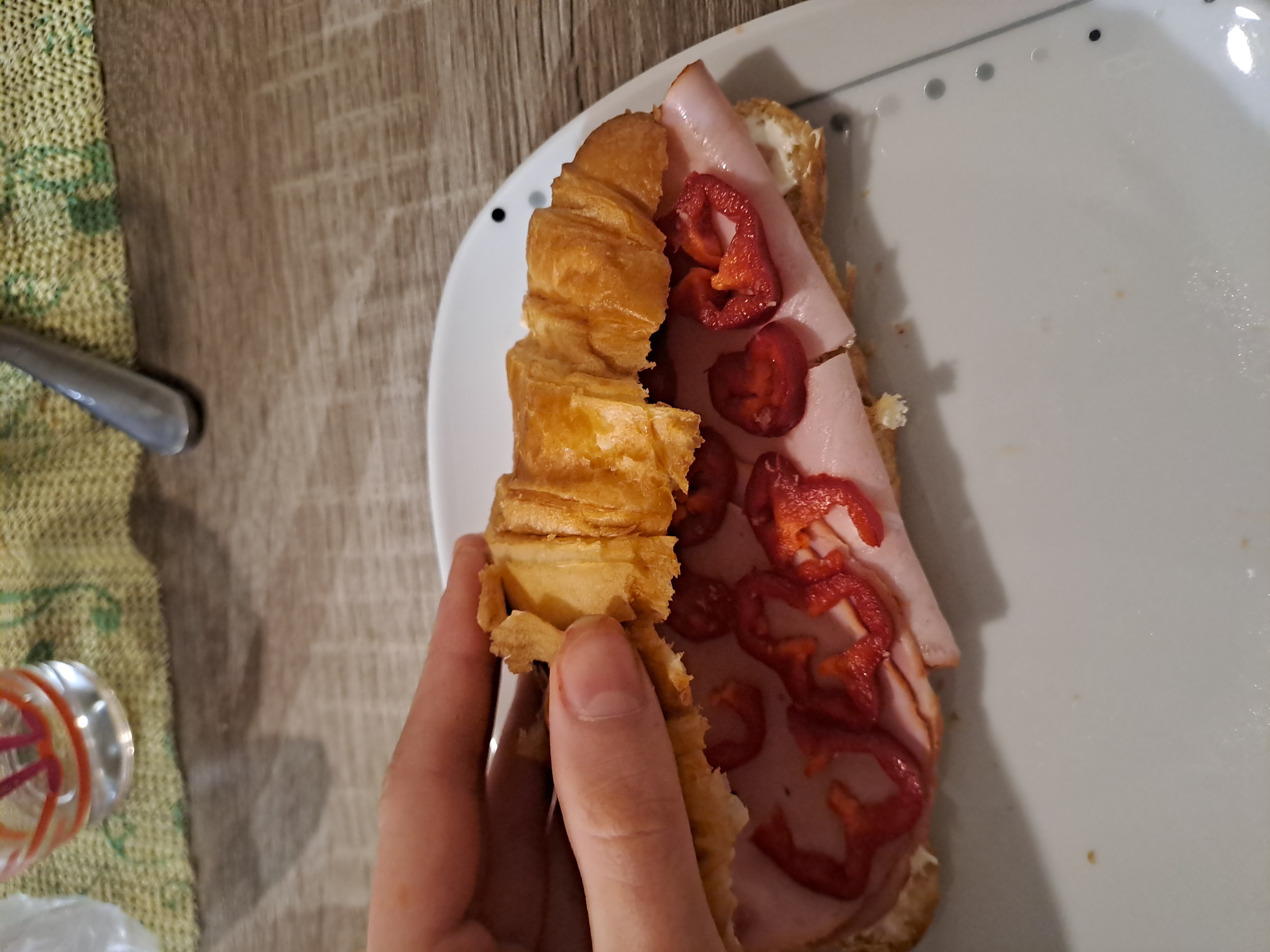 Croissant Ham Sandwich