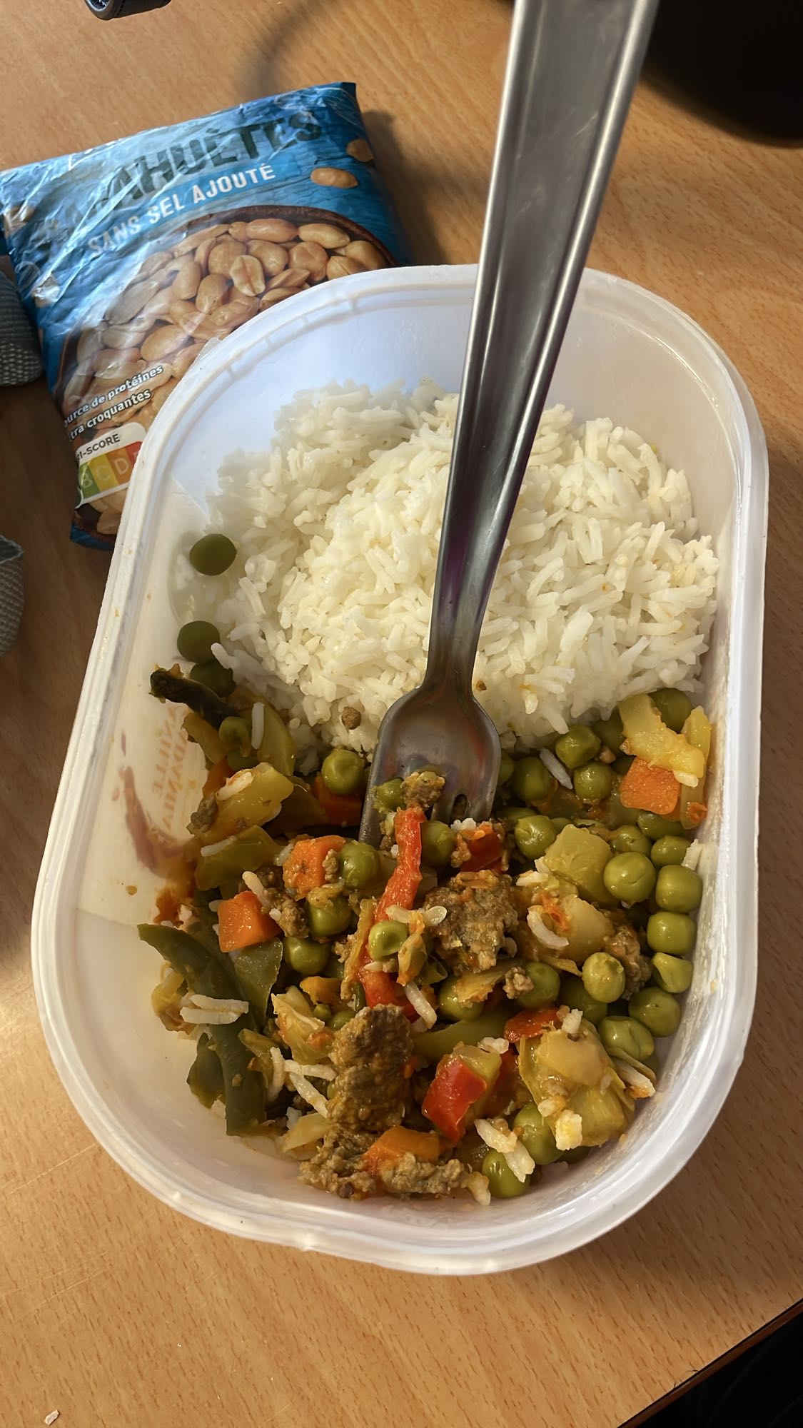 Riz et légumes au bœuf