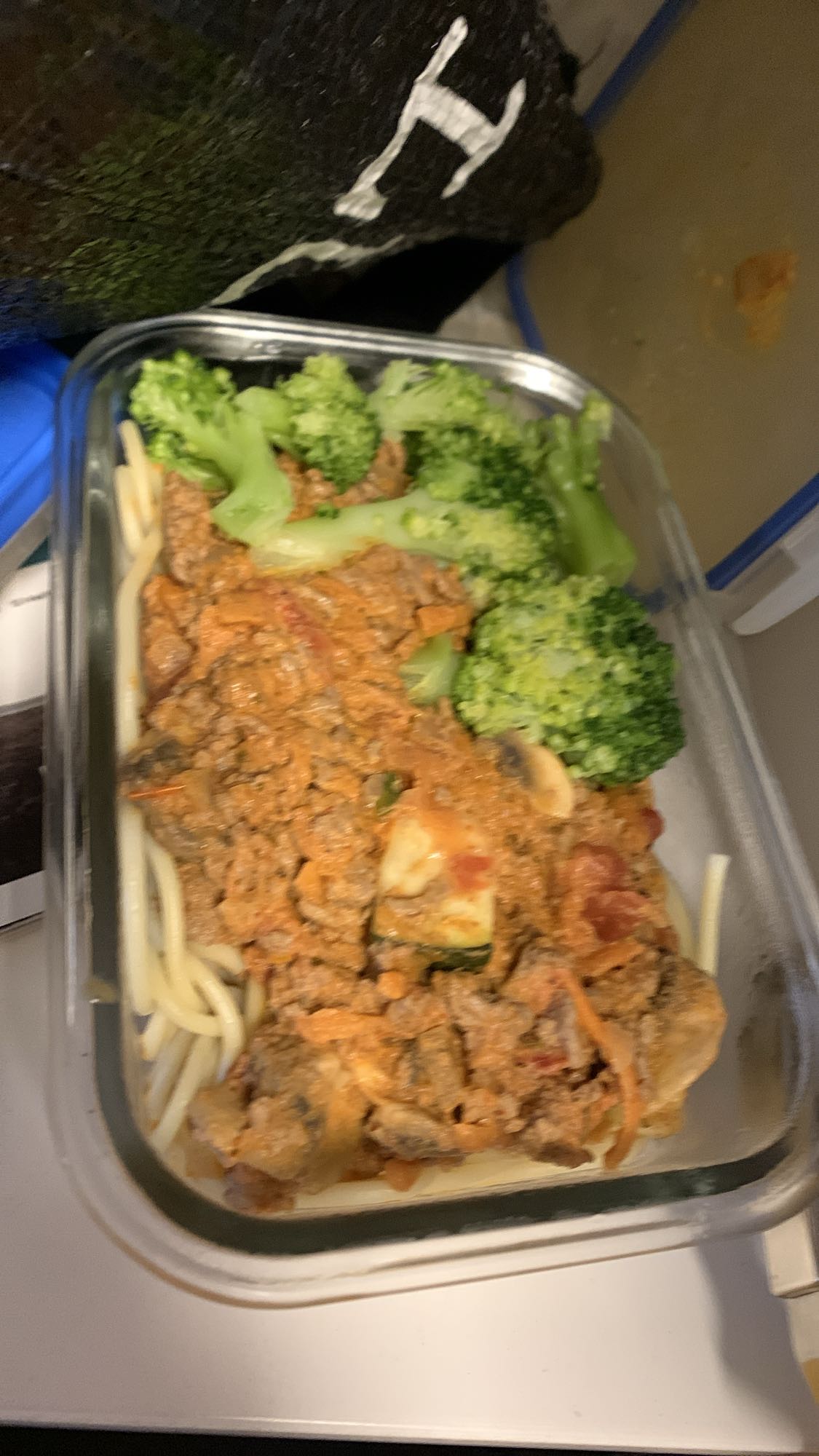 Pasta med köttfärssås & broccoli