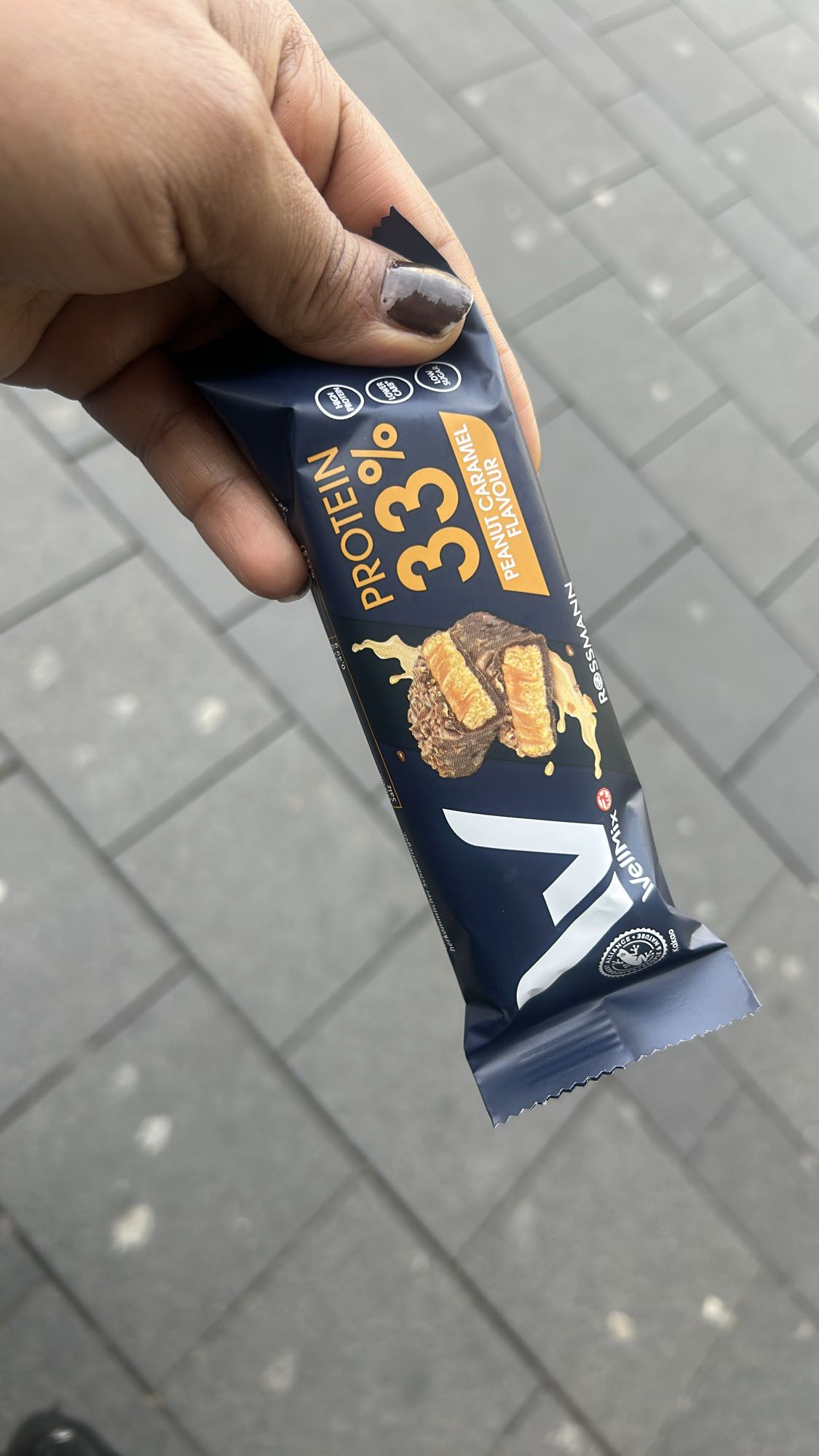 Proteinriegel Erdnuss Karamell