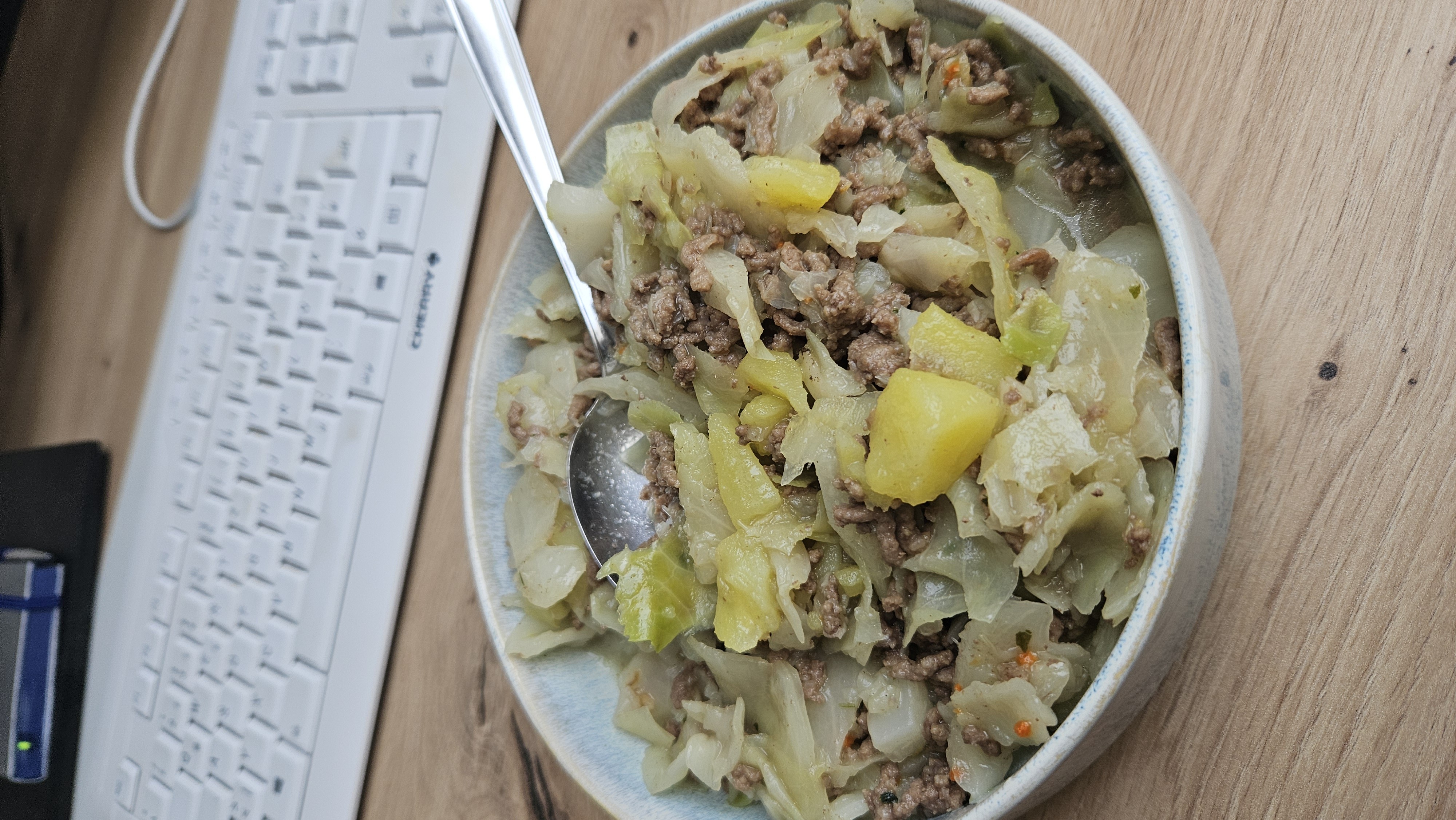 Kool en gehakt stoofpot