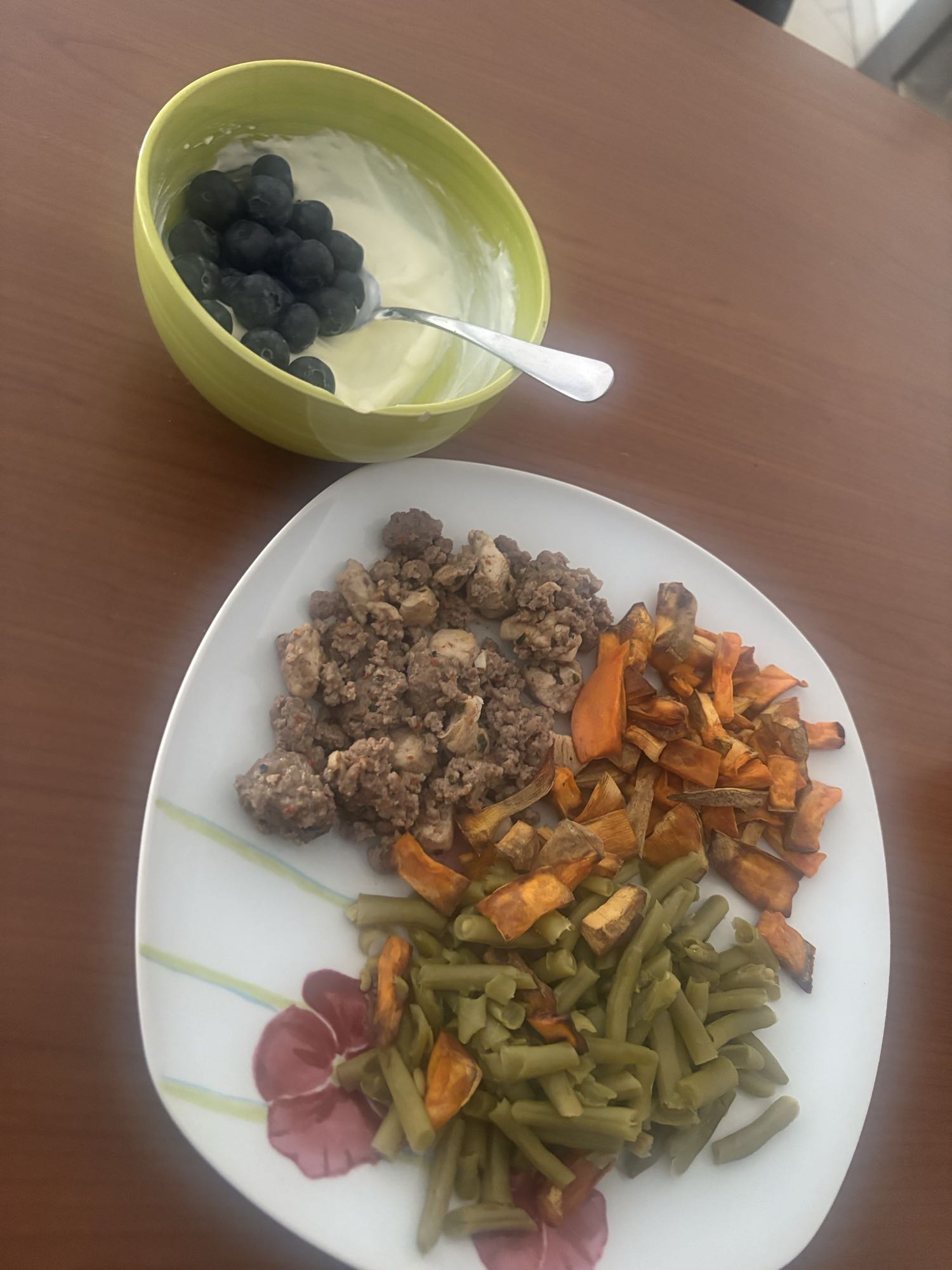 Déjeuner équilibré légumes