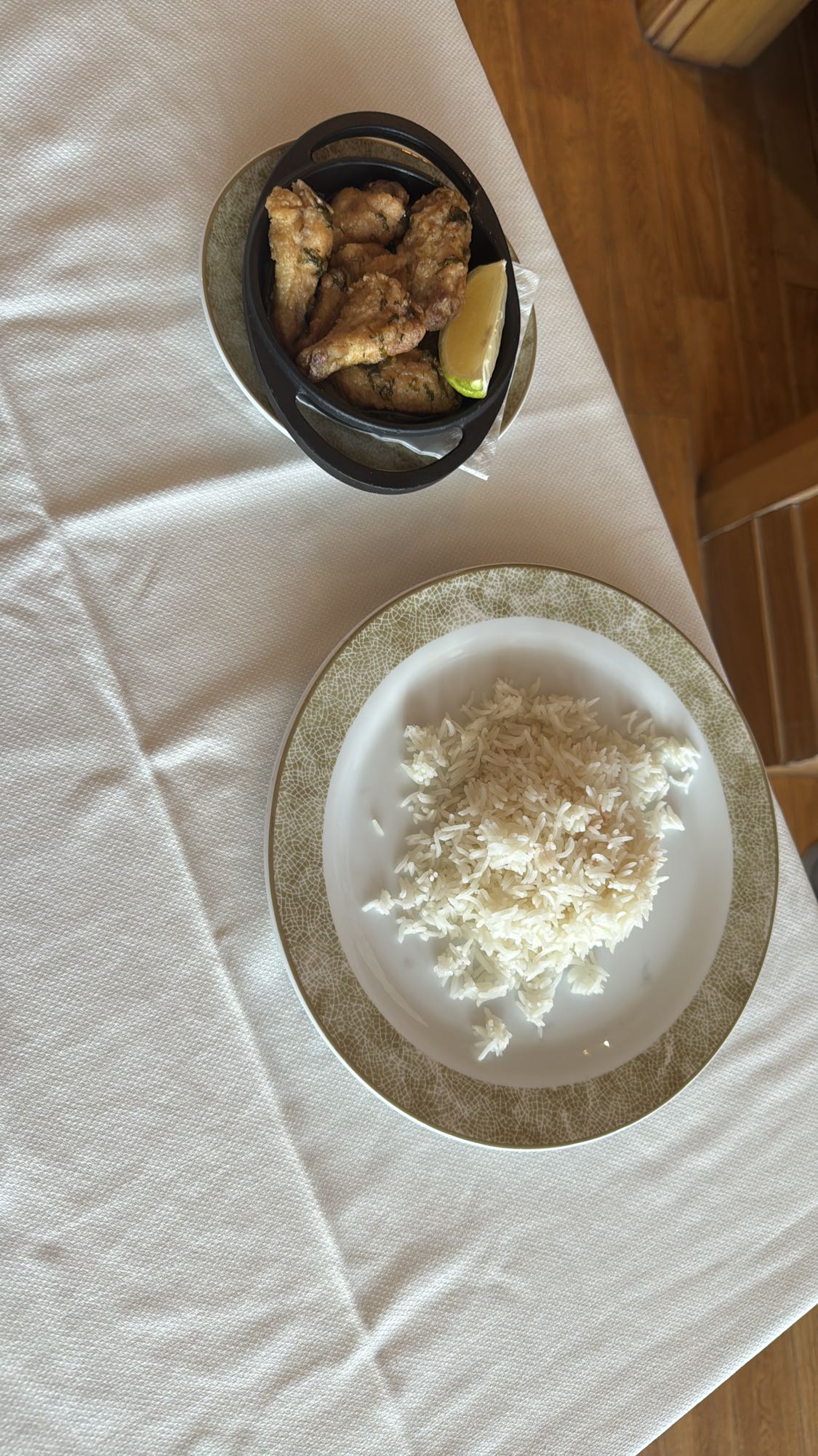 Fried chicken with rice