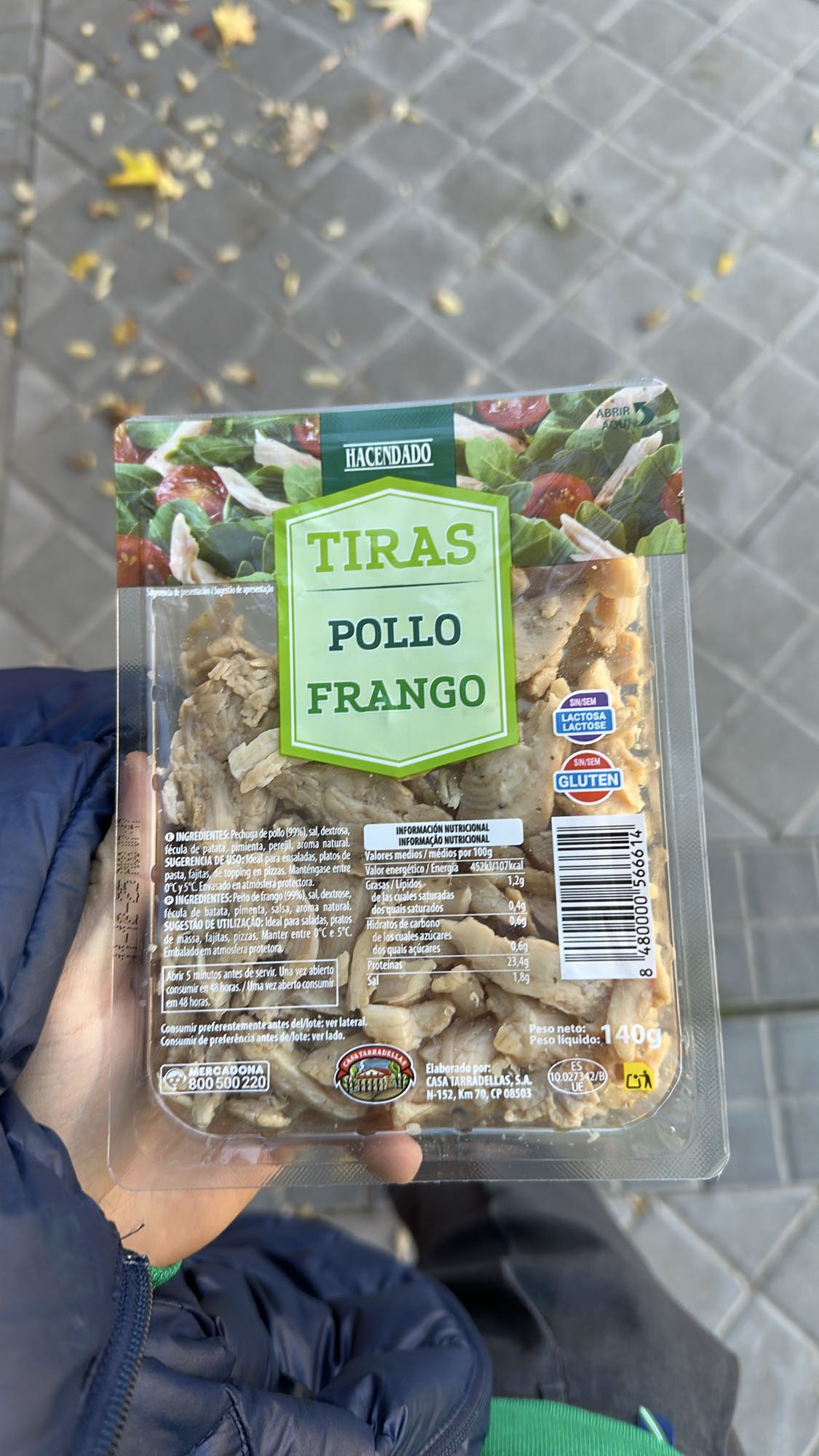 Tiras de pollo