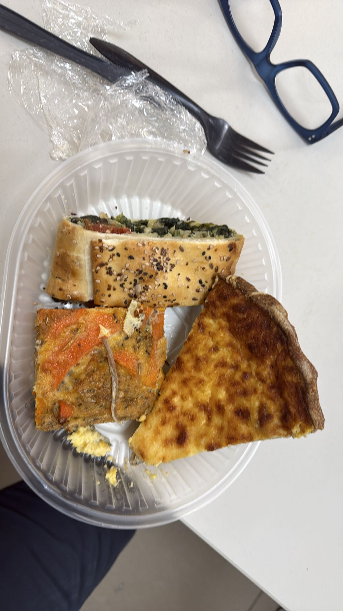 Tarta de choclo y calabaza, strudel de queso y verduras y souffle de calabaza