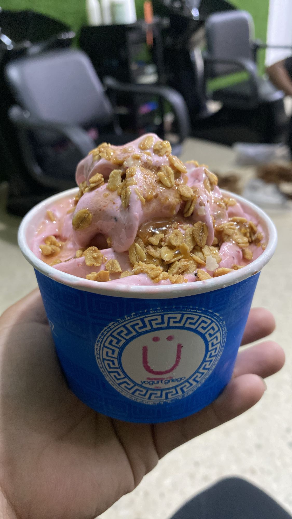 Yogur griego con granola