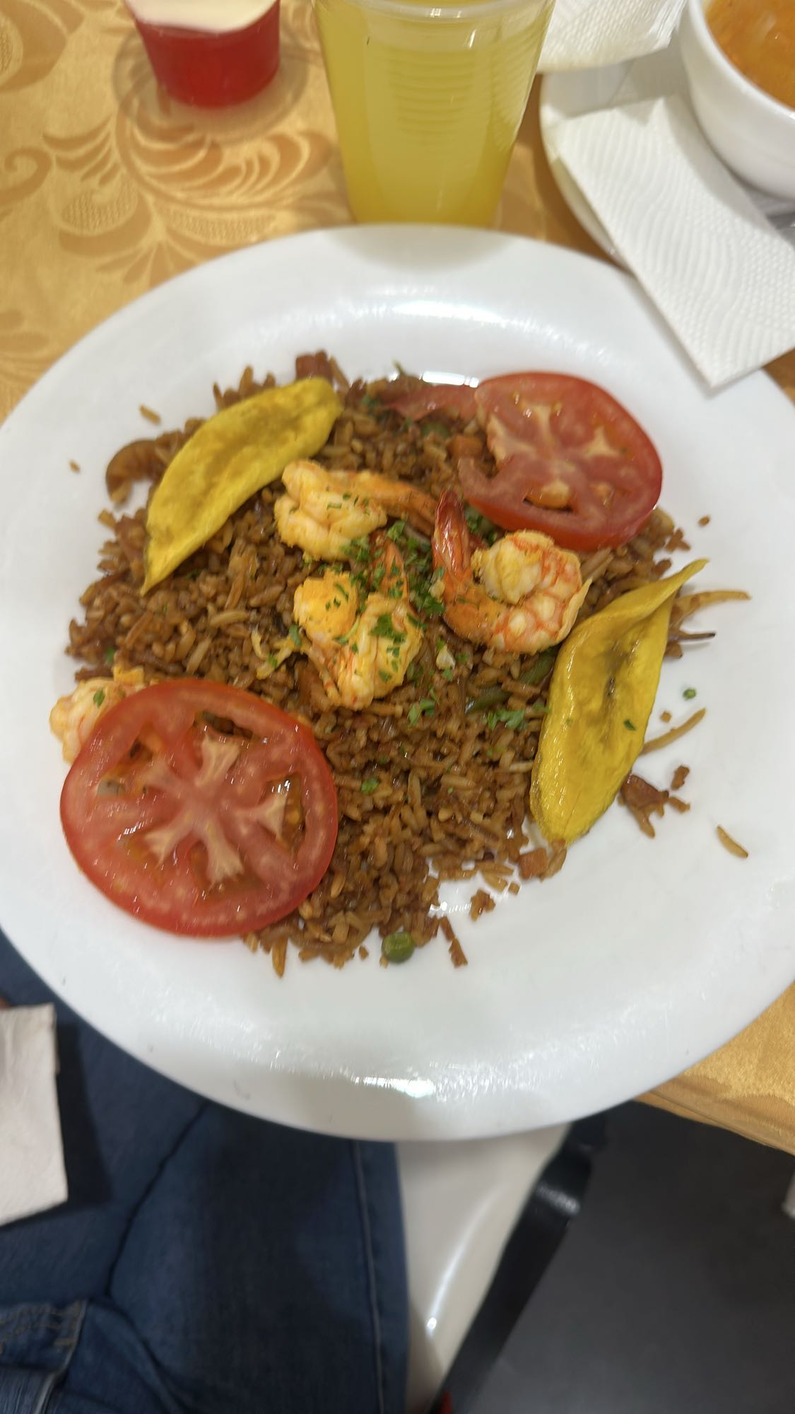 arroz con camarones