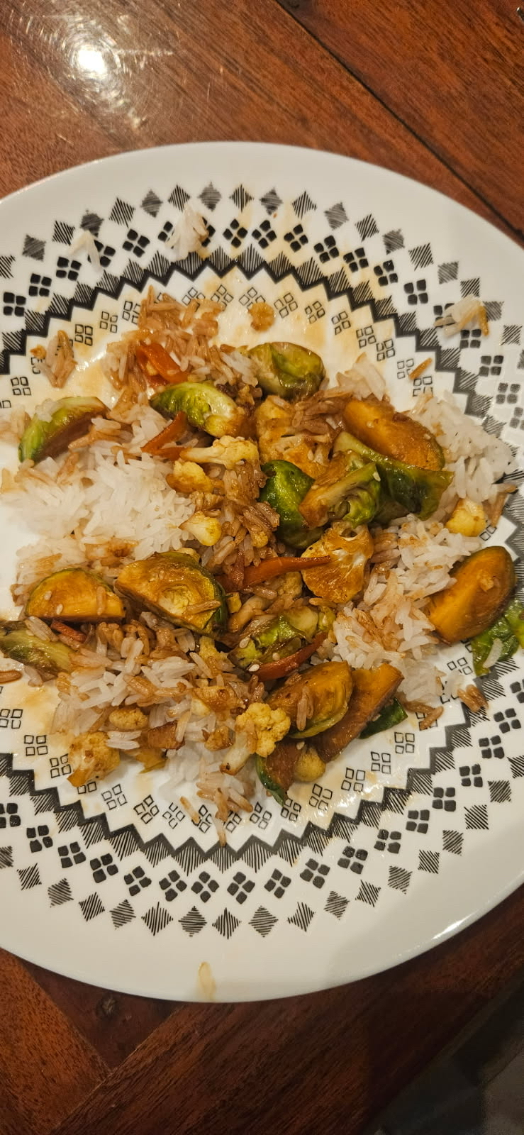Riz aux légumes sautés