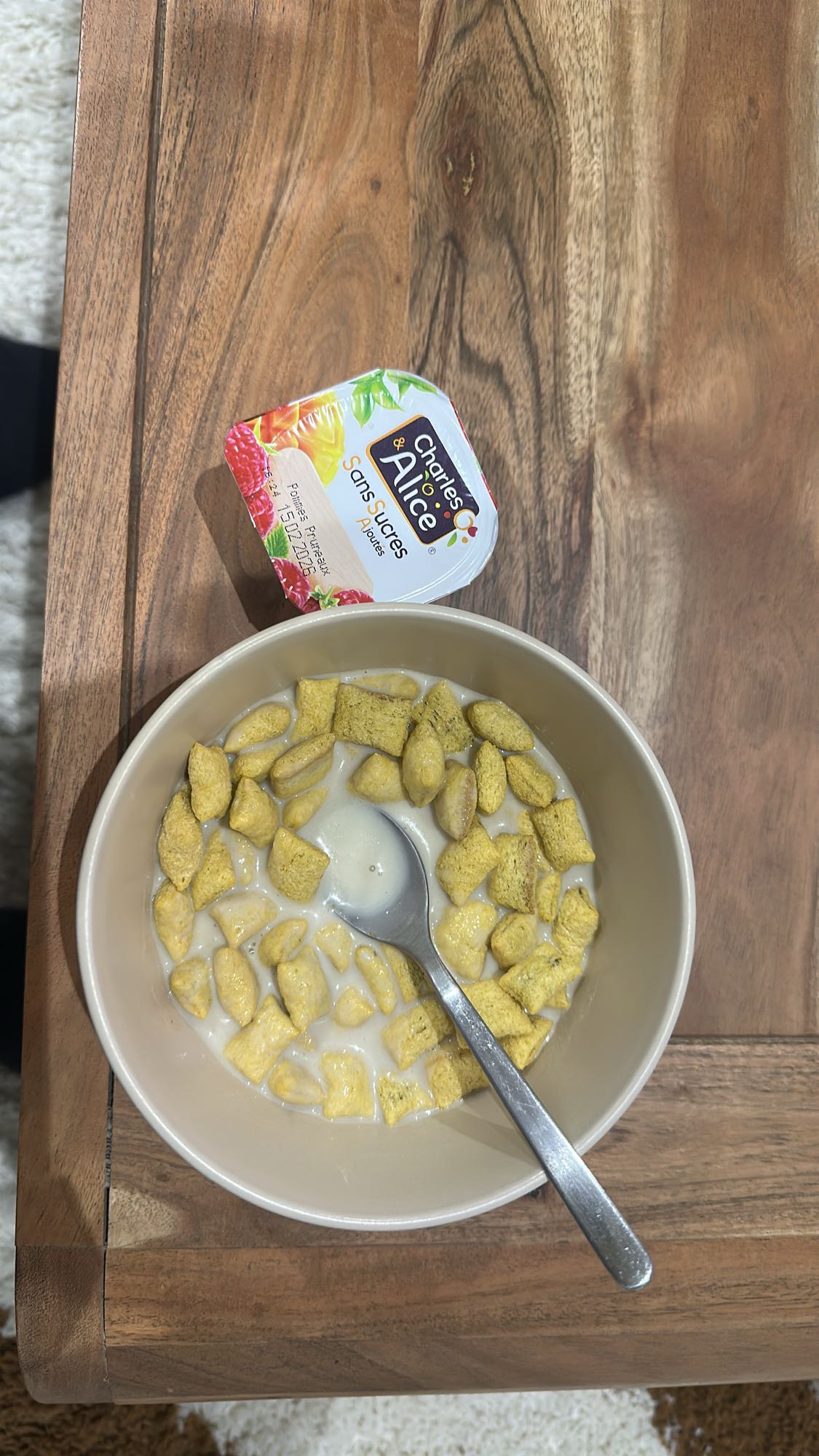 Céréales et compote