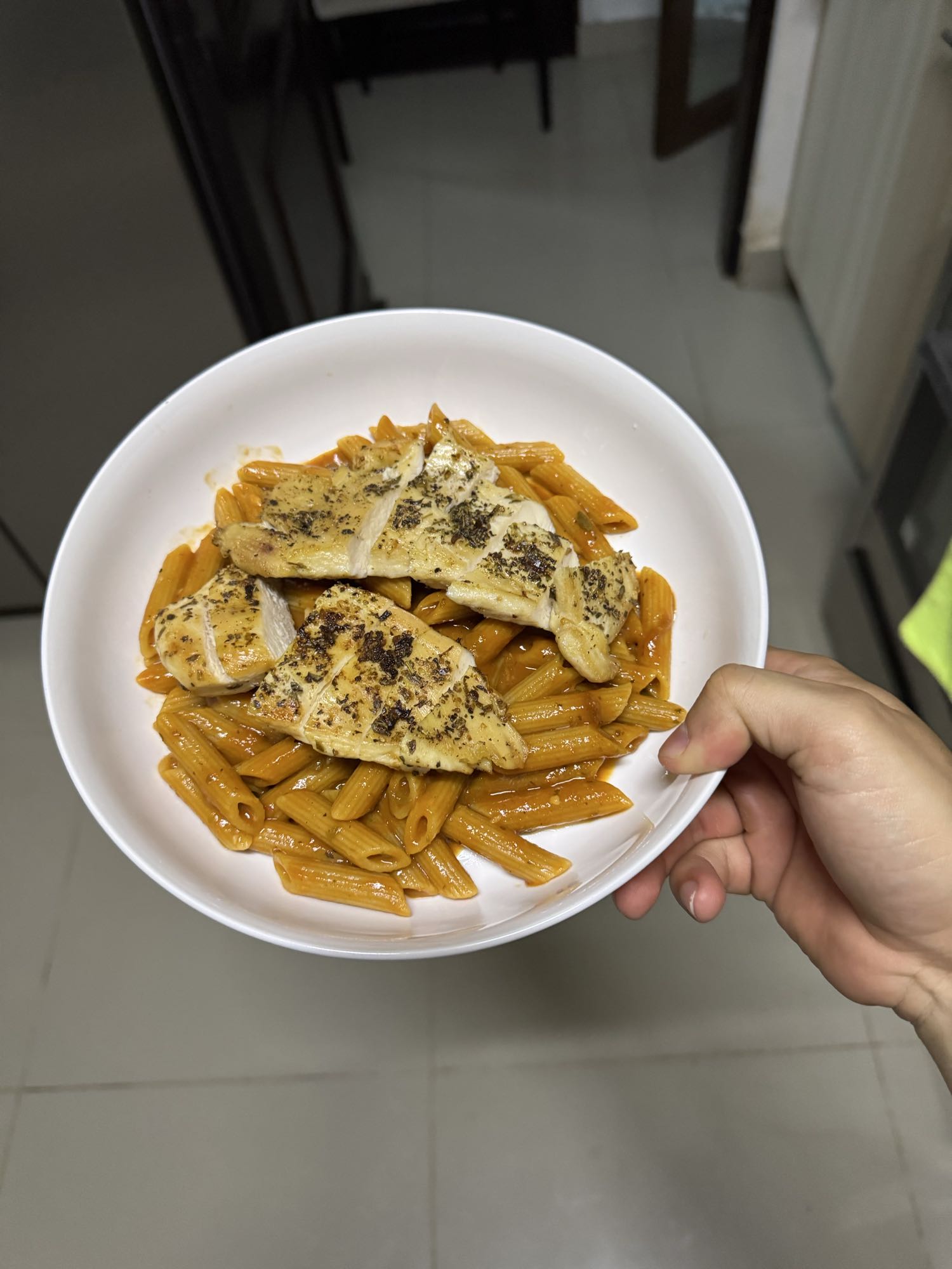 Pasta con pollo