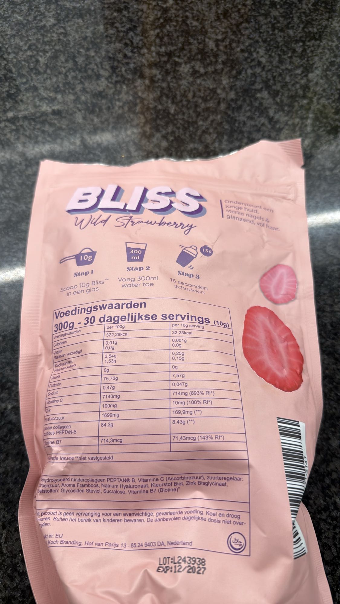 Bliss Wilde Aardbei Collageen