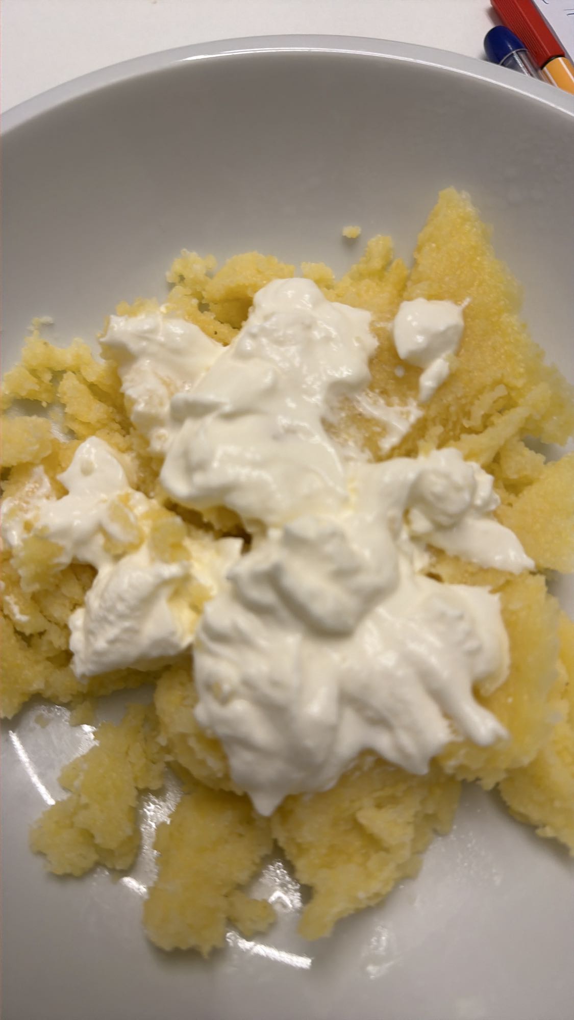 Polenta cu smântână