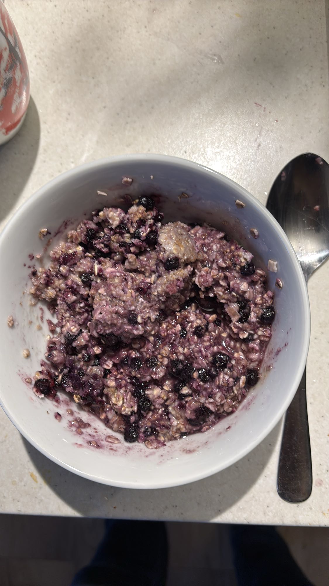 Havregrøt med blåbær