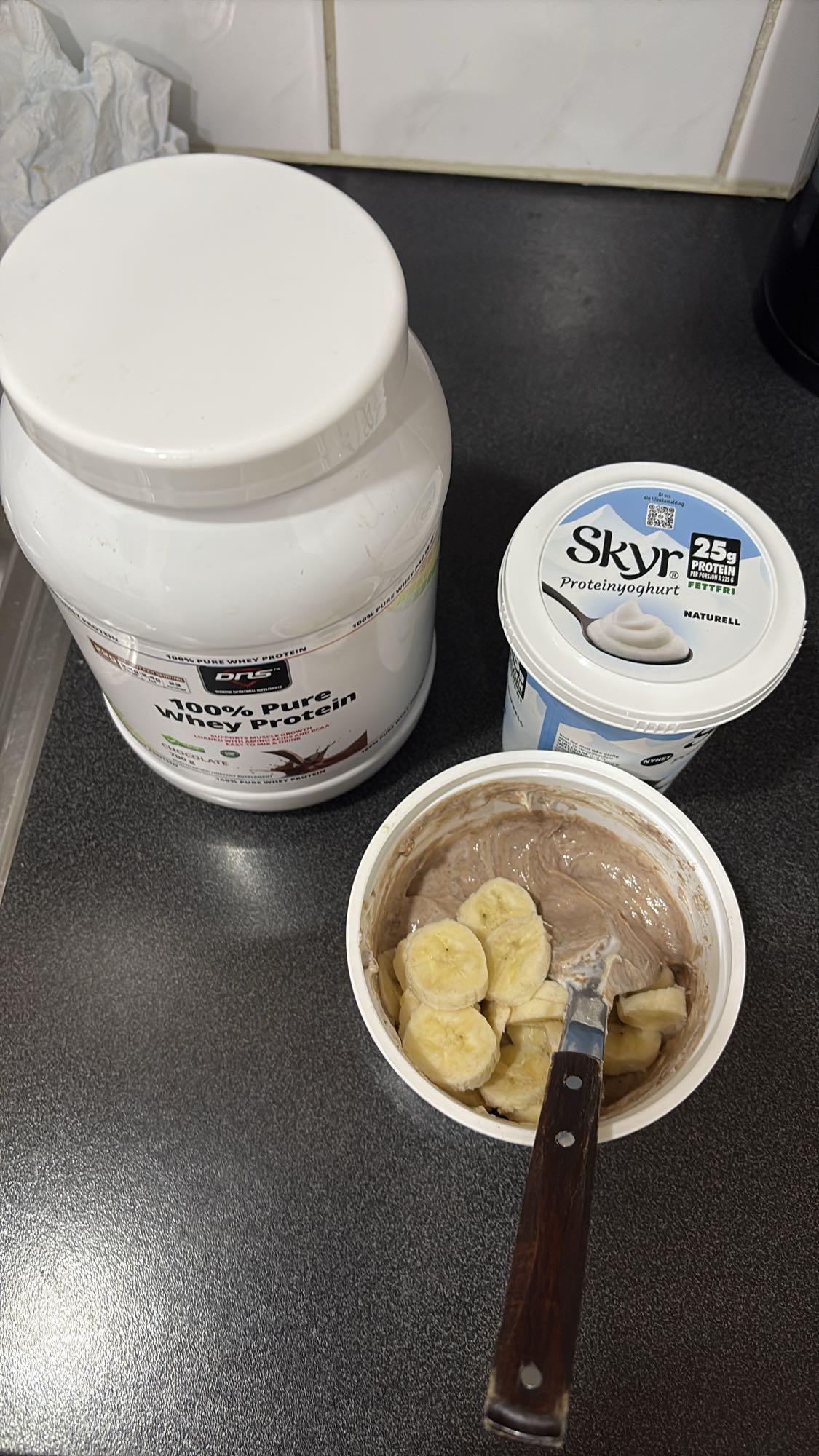 Protein yoghurt med banan