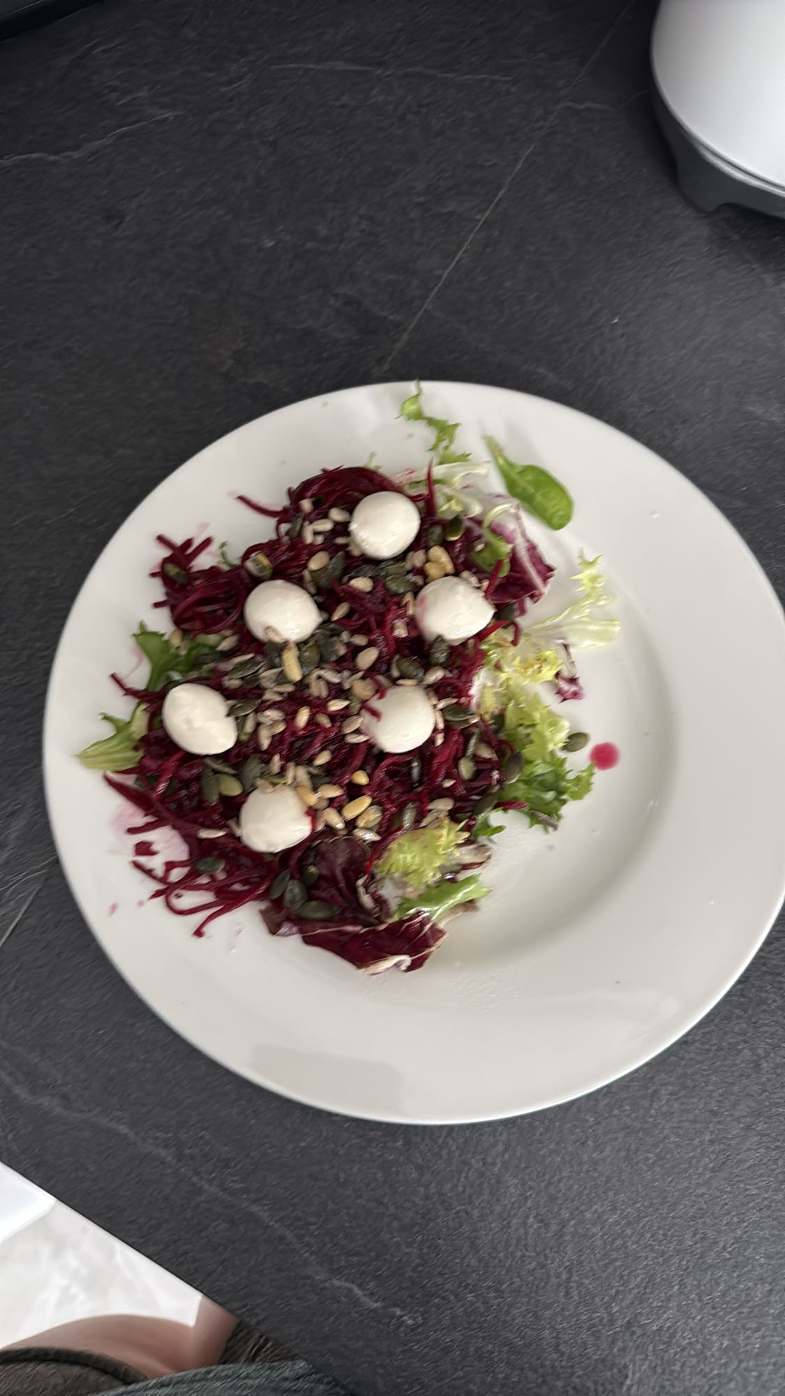 Salade betterave mozzarella