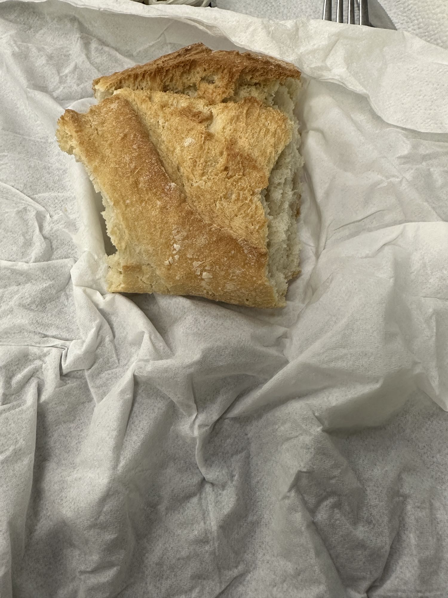 Bucată de pâine albă