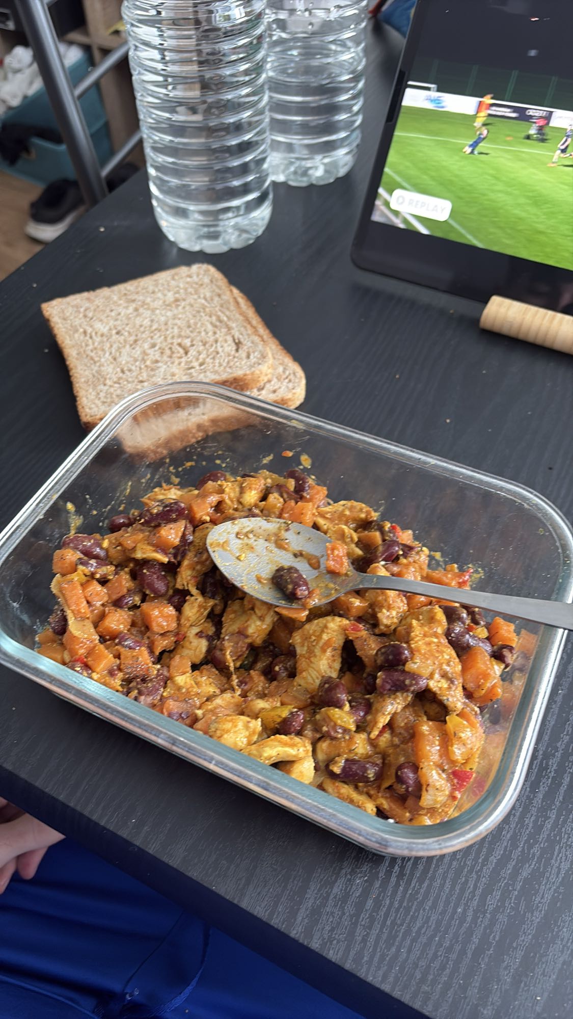 Poulet haricots patates