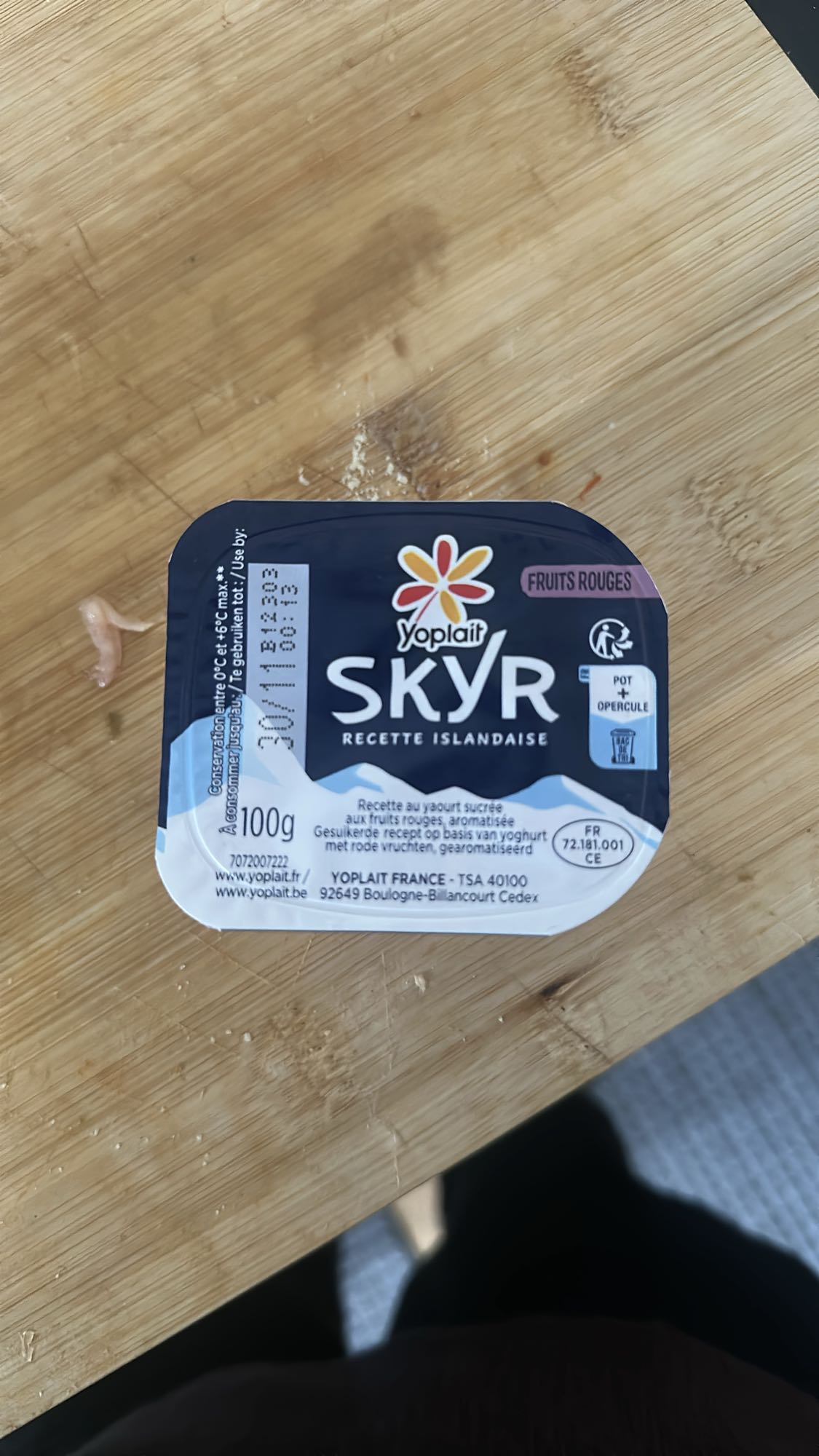 Skyr fruits rouges