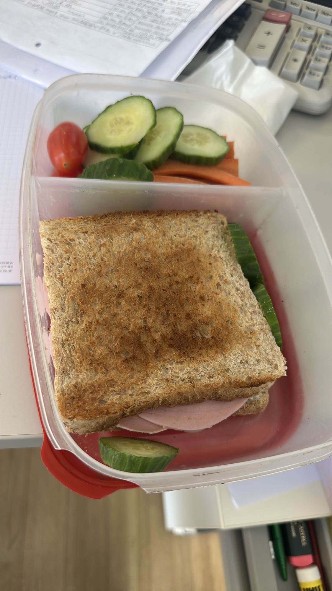 Volkoren boterham lunchbox