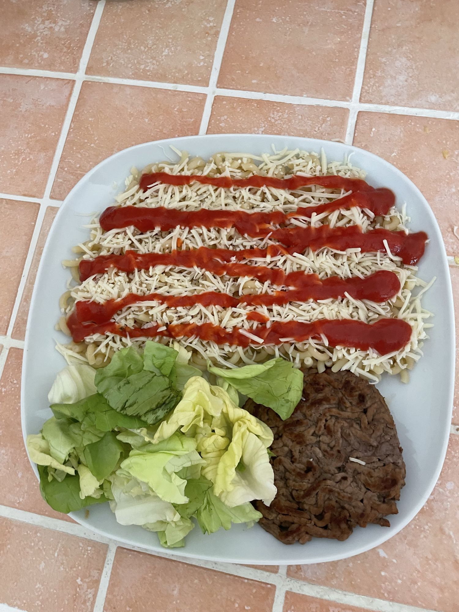 Pâtes steak fromage