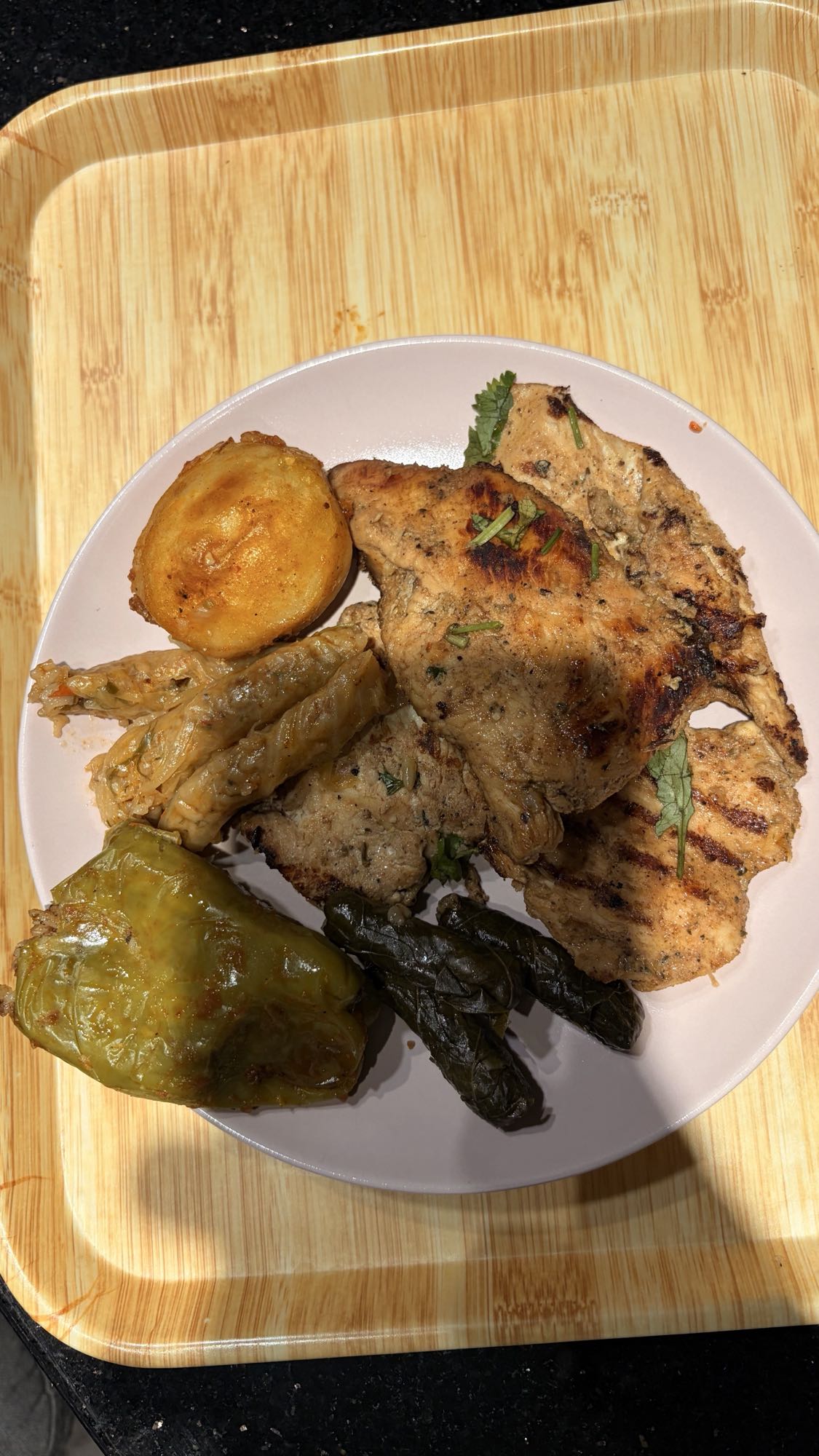 Grilled Chicken & Dolma Plate
